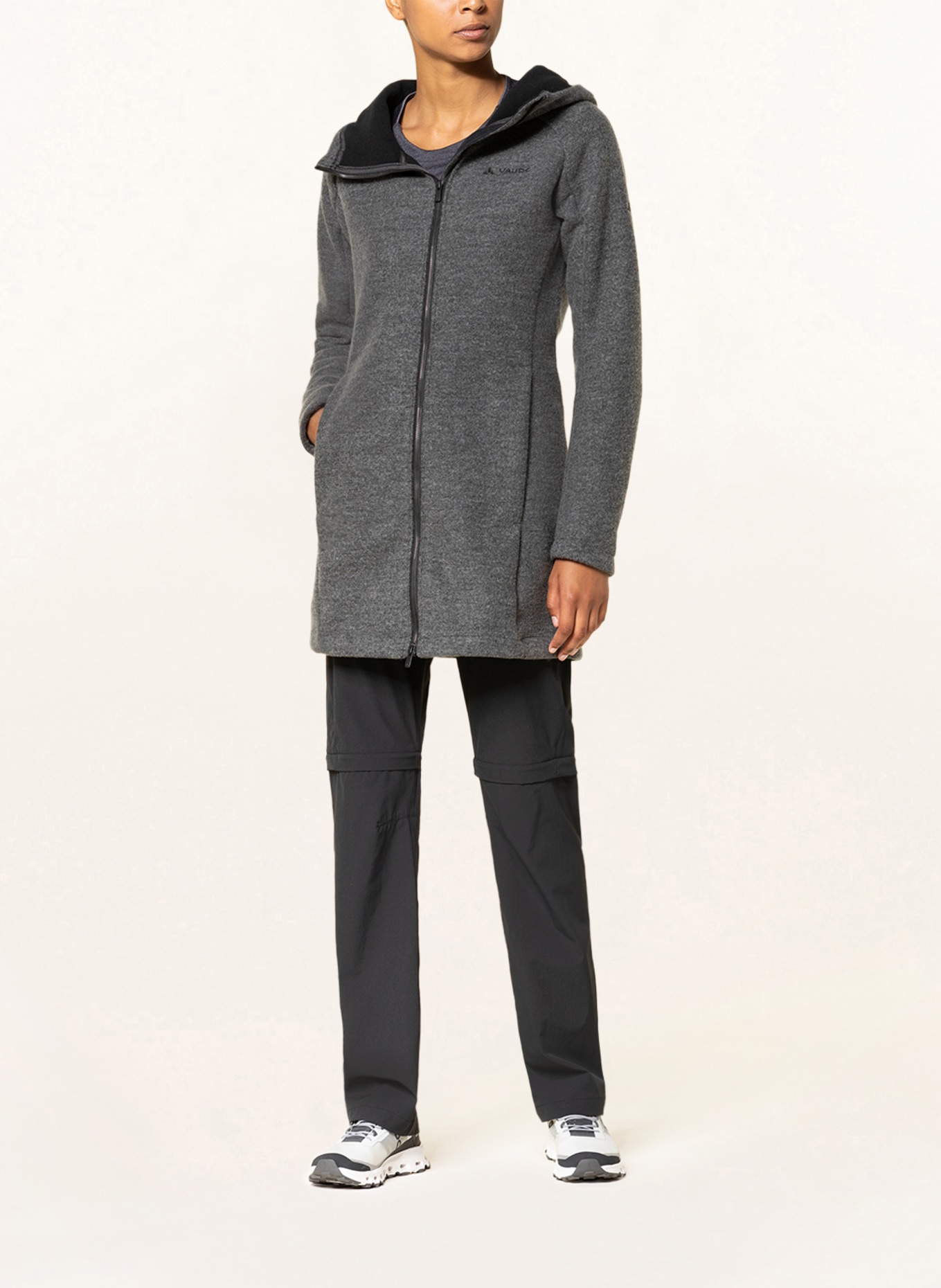 VAUDE Fleece coat TINSHAN , Color: GRAY (Image 2)