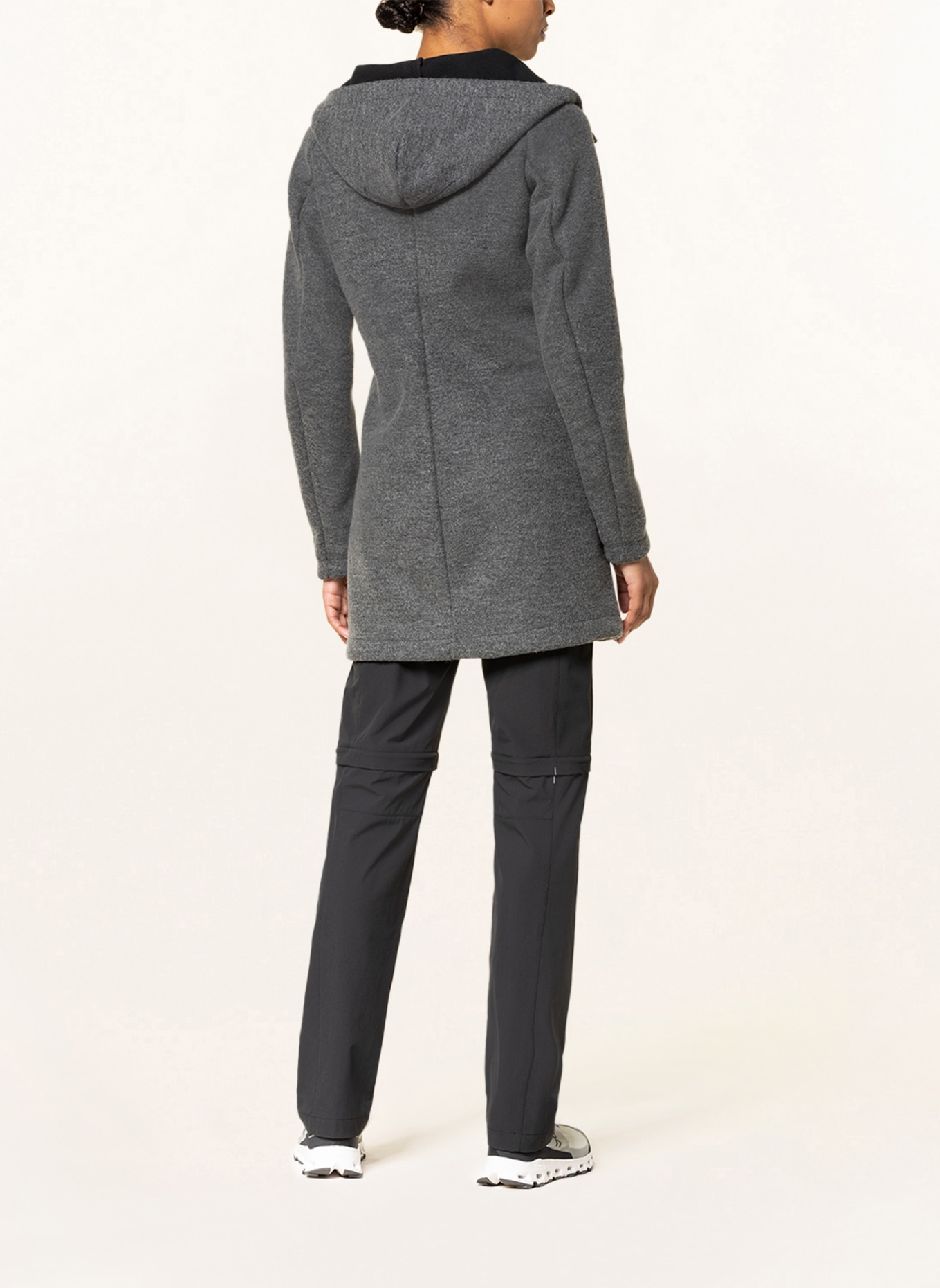 VAUDE Fleece coat TINSHAN , Color: GRAY (Image 3)