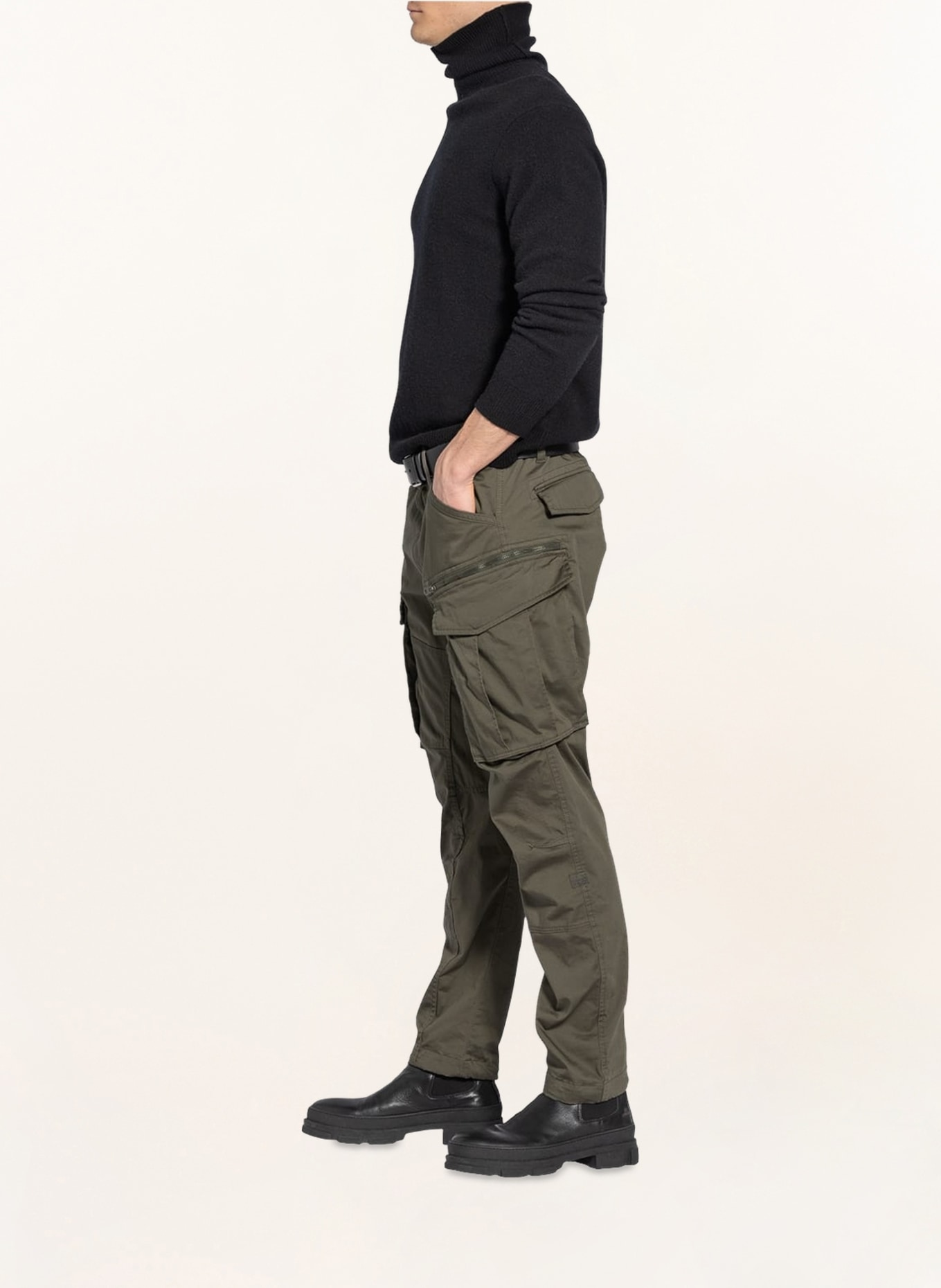 G-Star Cargohose Tapered Fit: OLIV/ GRAU