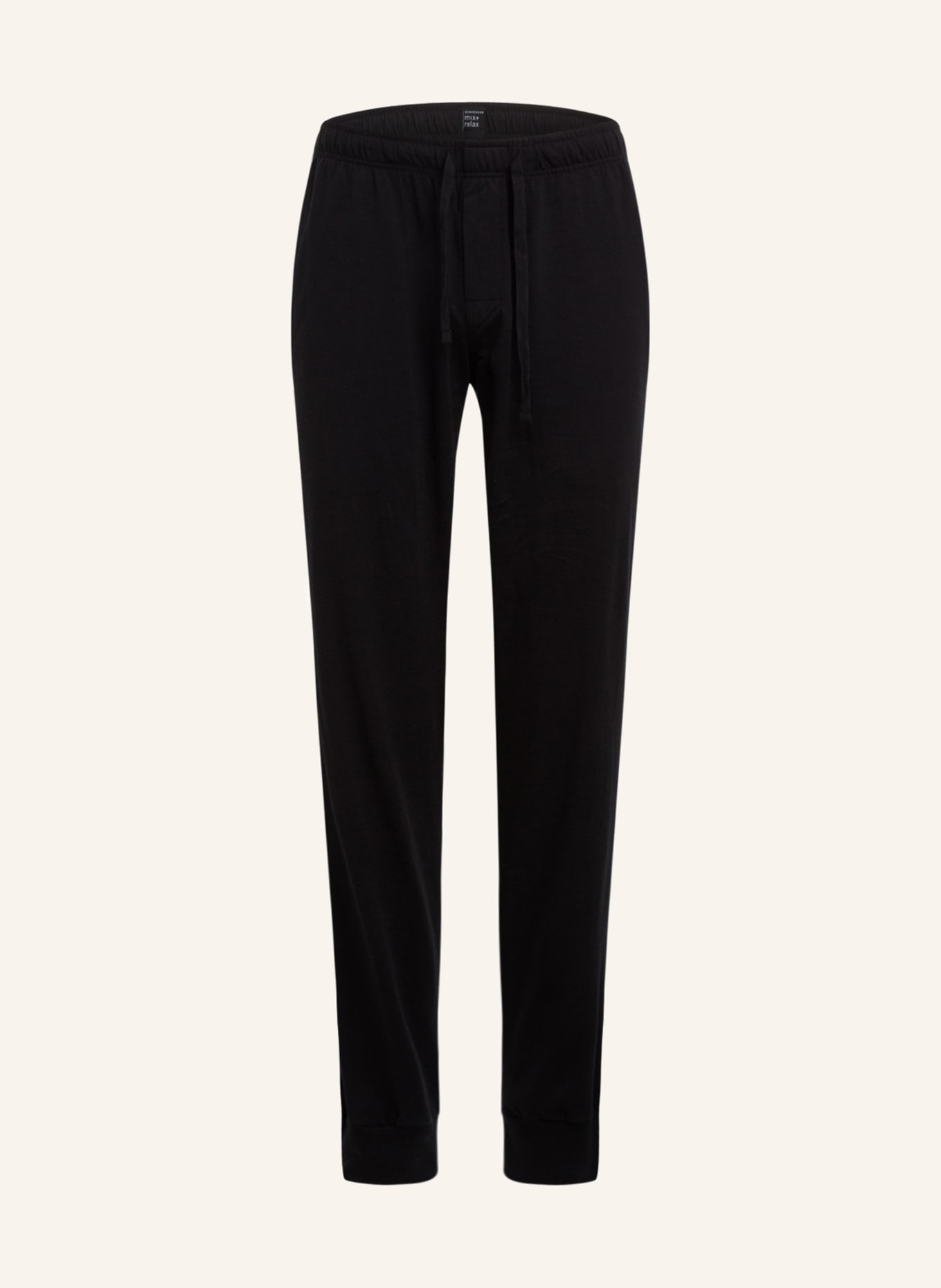 SCHIESSER Pajama pants MIX+RELAX, Color: BLACK (Image 1)