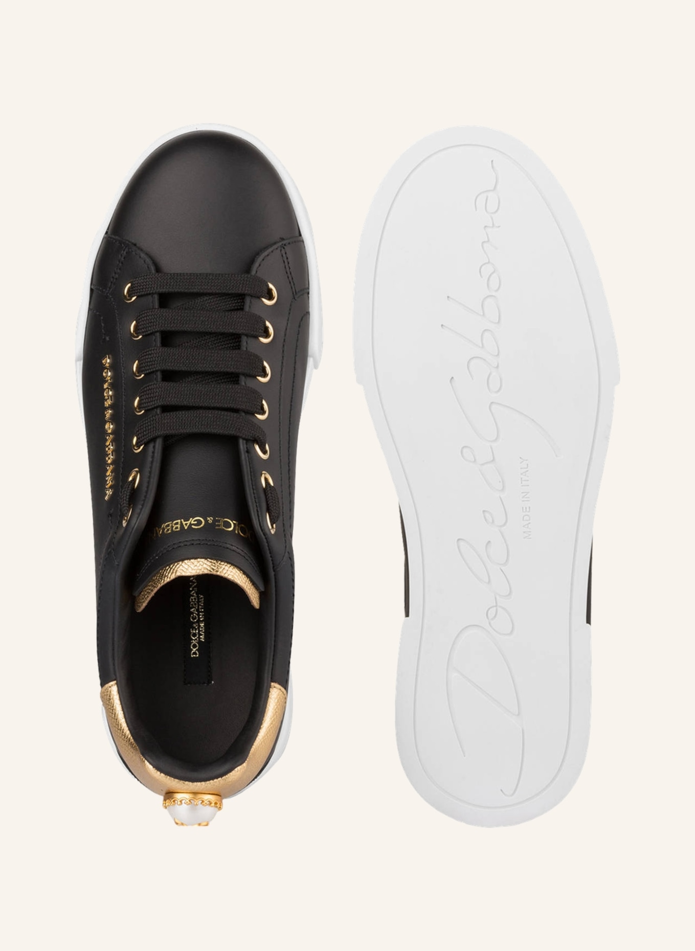 DOLCE & GABBANA Sneakers PORTOFINO, Color: BLACK (Image 5)