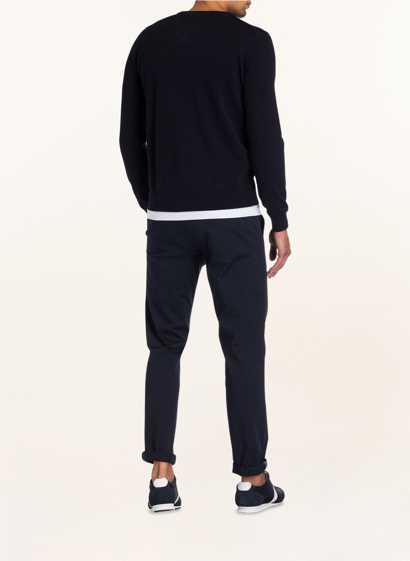 FYNCH-HATTON Pullover: DUNKELBLAU