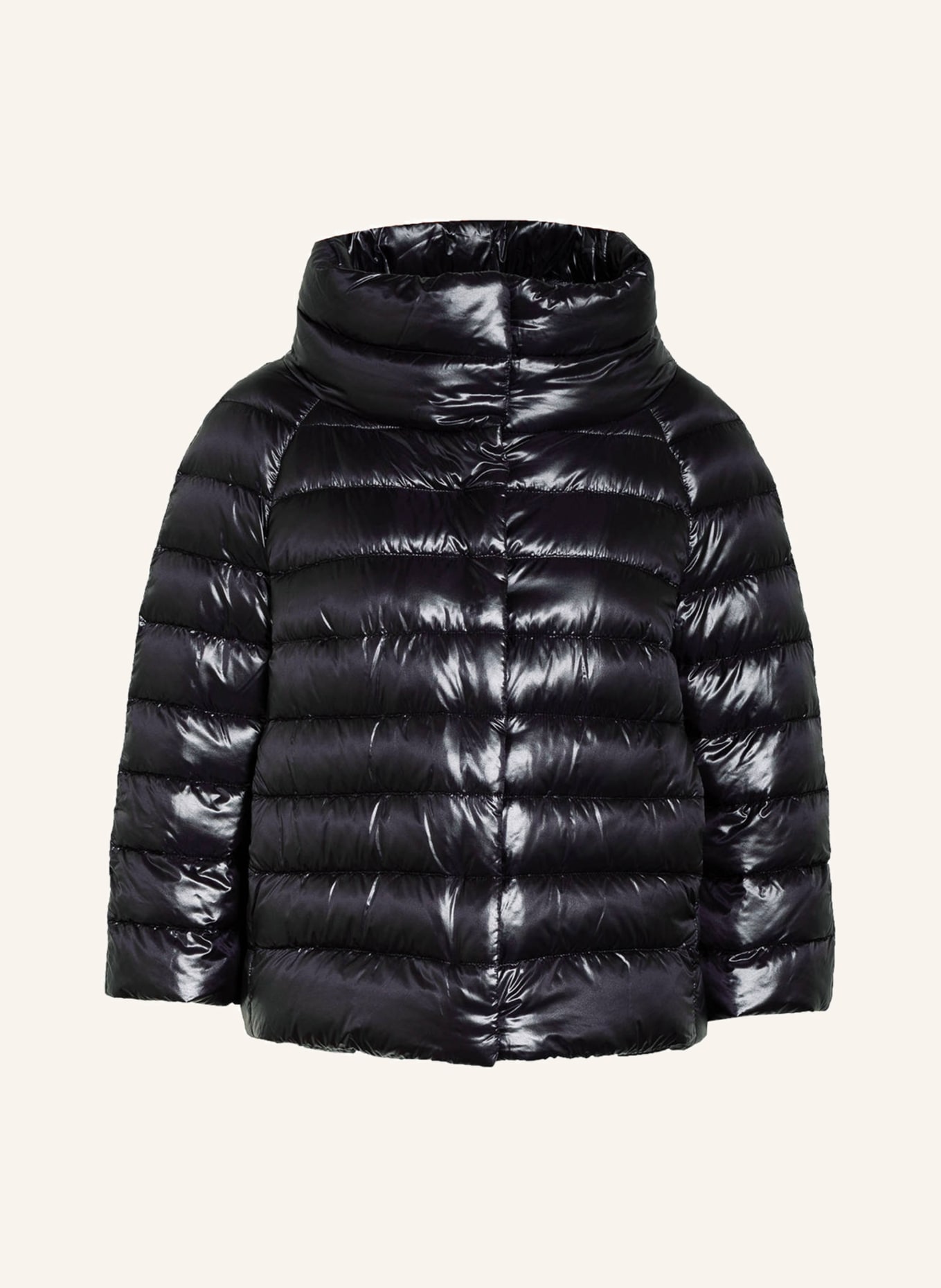 HERNO Down jacket SOFIA with 3/4 sleeves, Color: BLACK (Image 1)