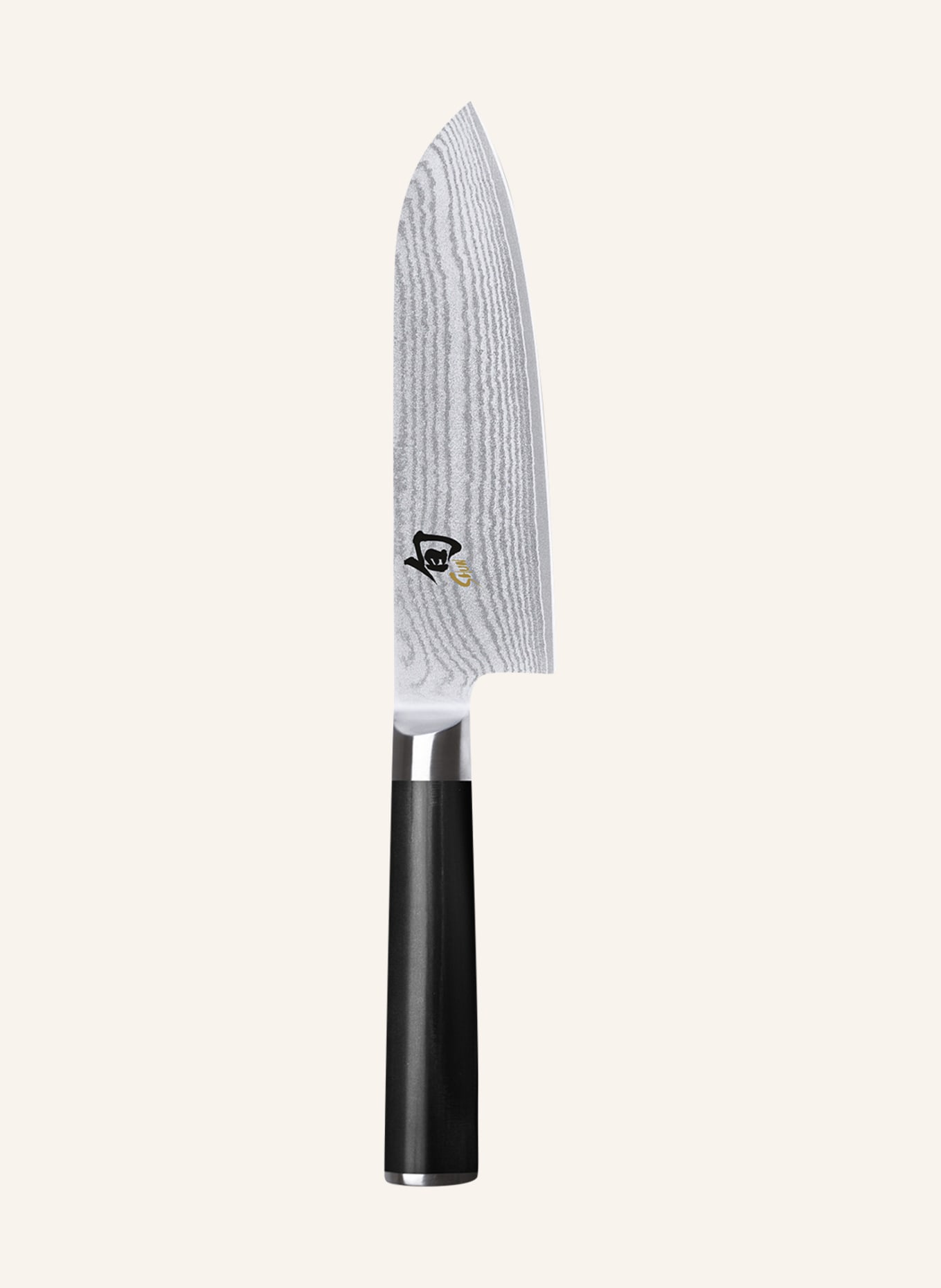 KAI Knife SANTOKU DM-0727, Color: DARK BROWN/ SILVER (Image 1)