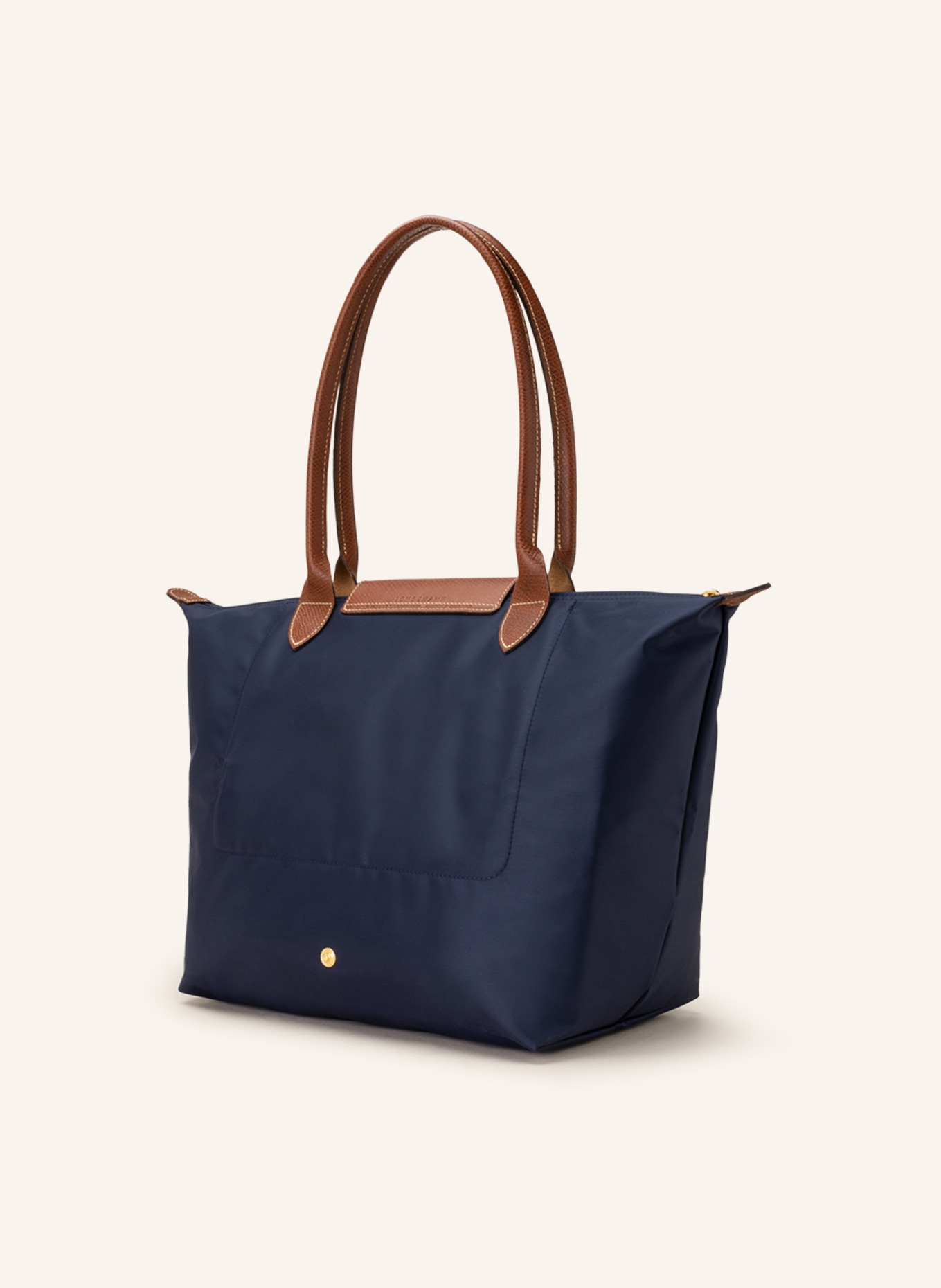 LONGCHAMP Shopper LE PLIAGE L, Farbe: DUNKELBLAU/ BRAUN (Bild 2)