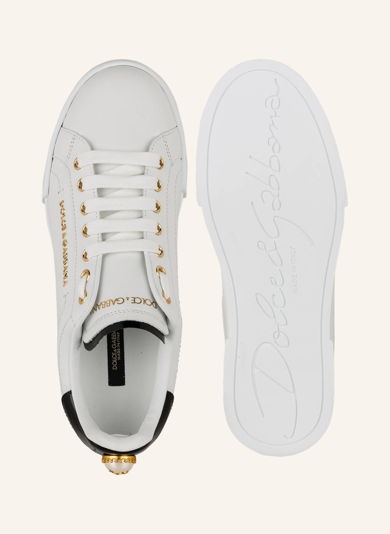 DOLCE & GABBANA Sneakers PORTOFINO, Color: WHITE (Image 5)