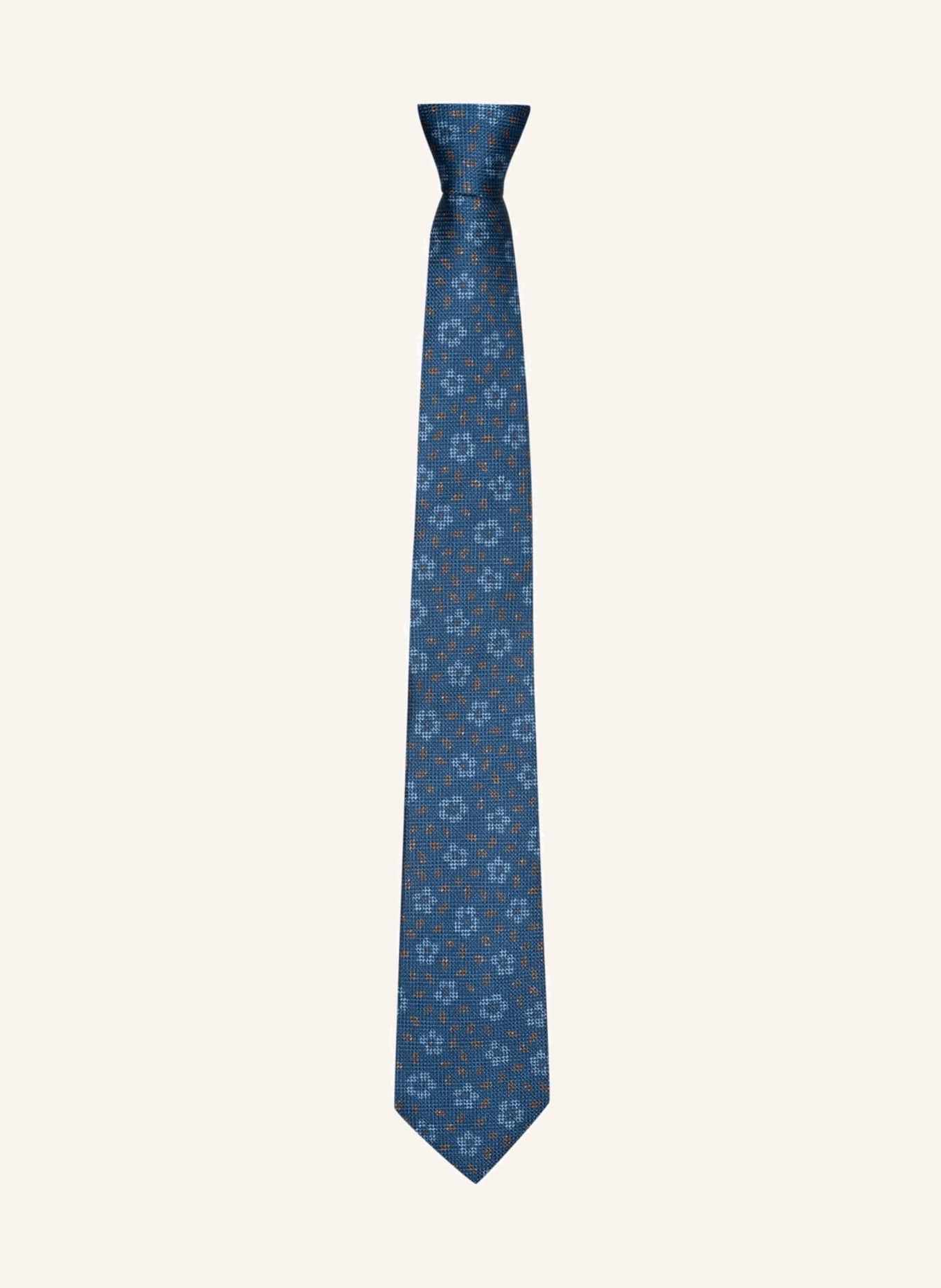 OLYMP SIGNATURE Krawatte in blau/ beige hellblau