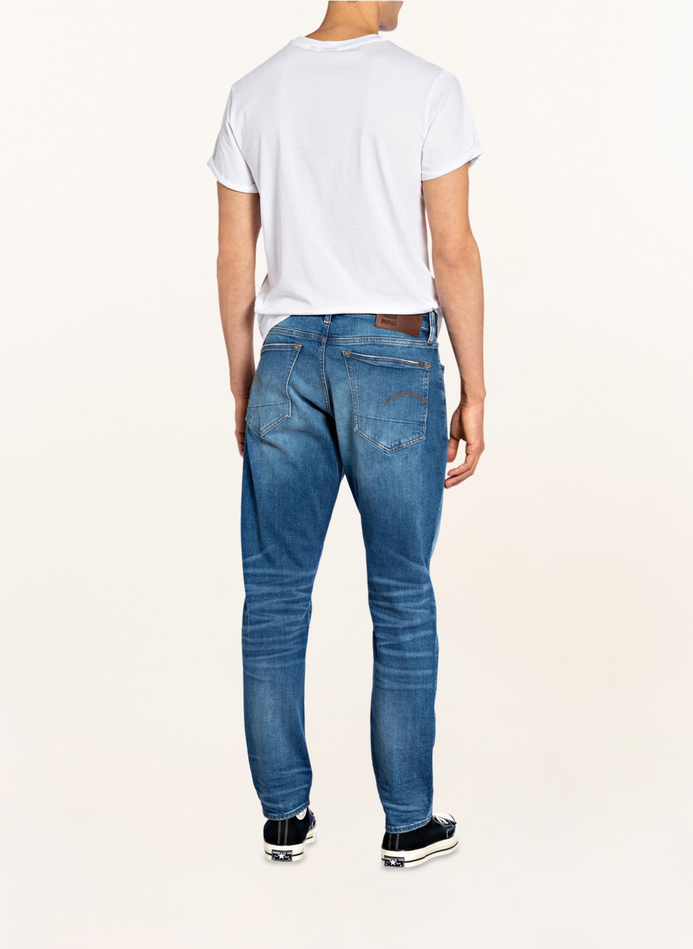 G-Star RAW Jeans 3301 Straight Tapered Fit, Farbe: A795 WORN IN AZURE BLUE (Bild 3)