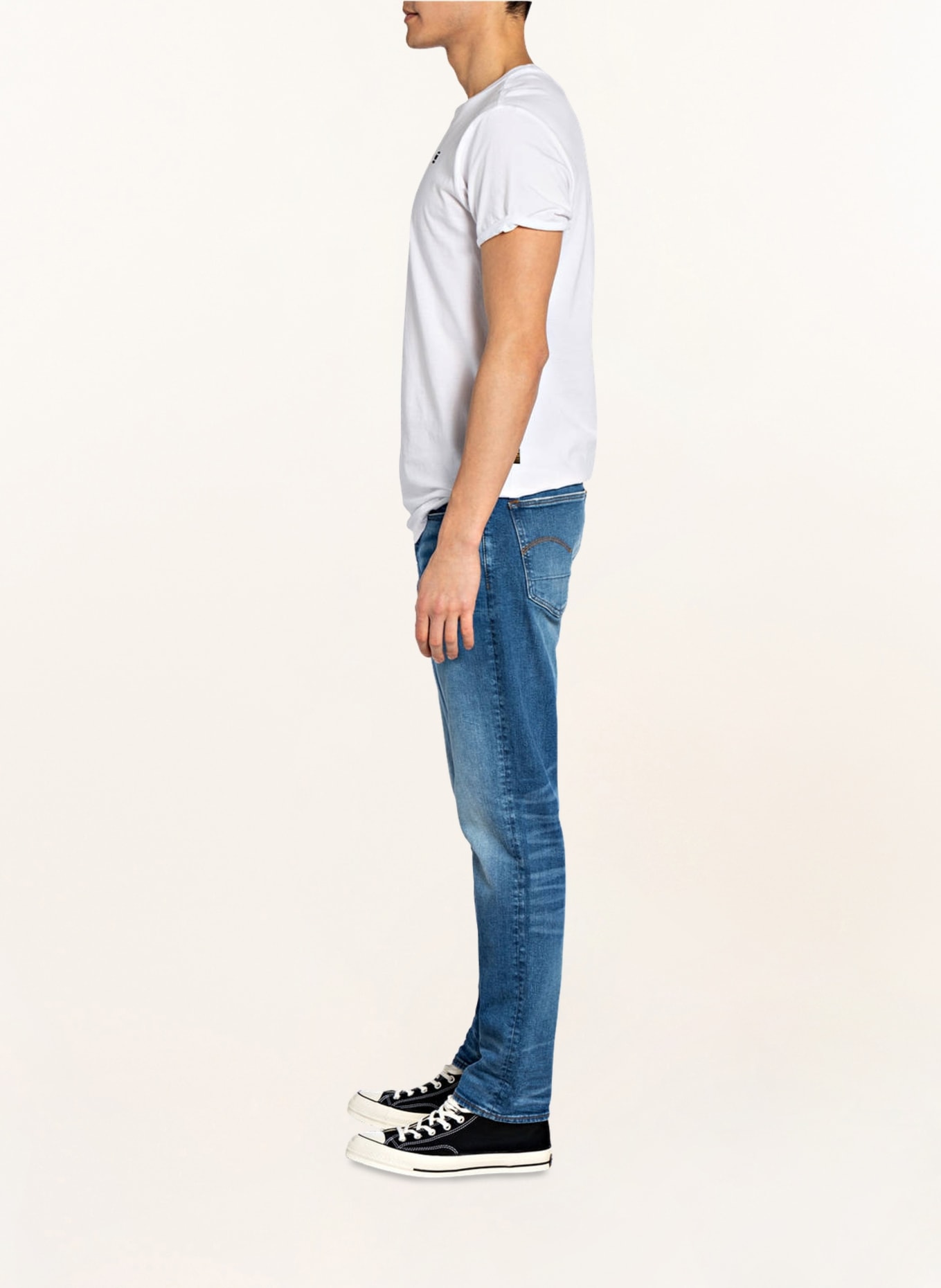 G-Star RAW Jeans 3301 straight tapered fit, Color: A795 WORN IN AZURE BLUE (Image 4)