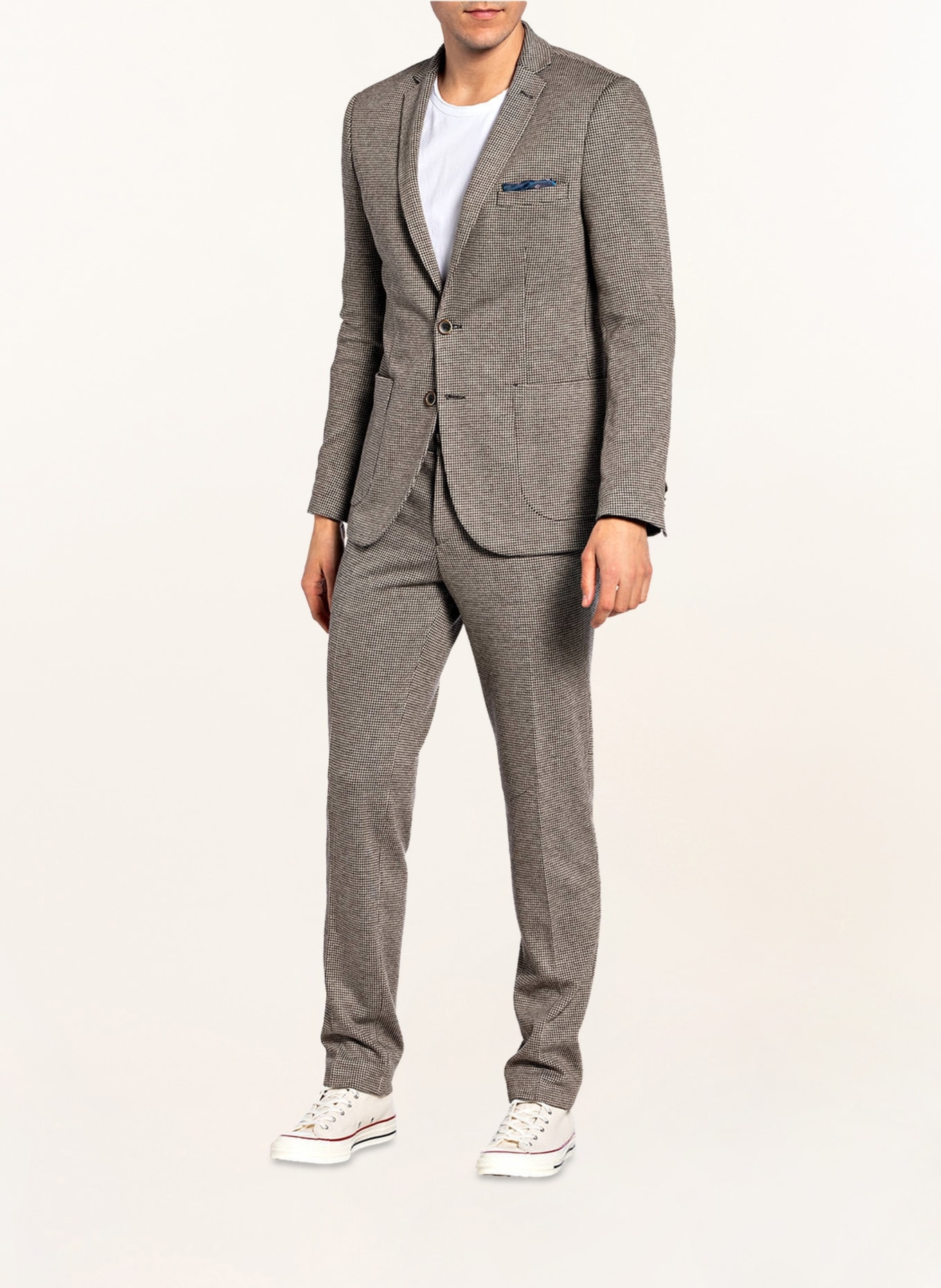 Suits | Slim Fit Grey Jersey Suit Jacket | Burton