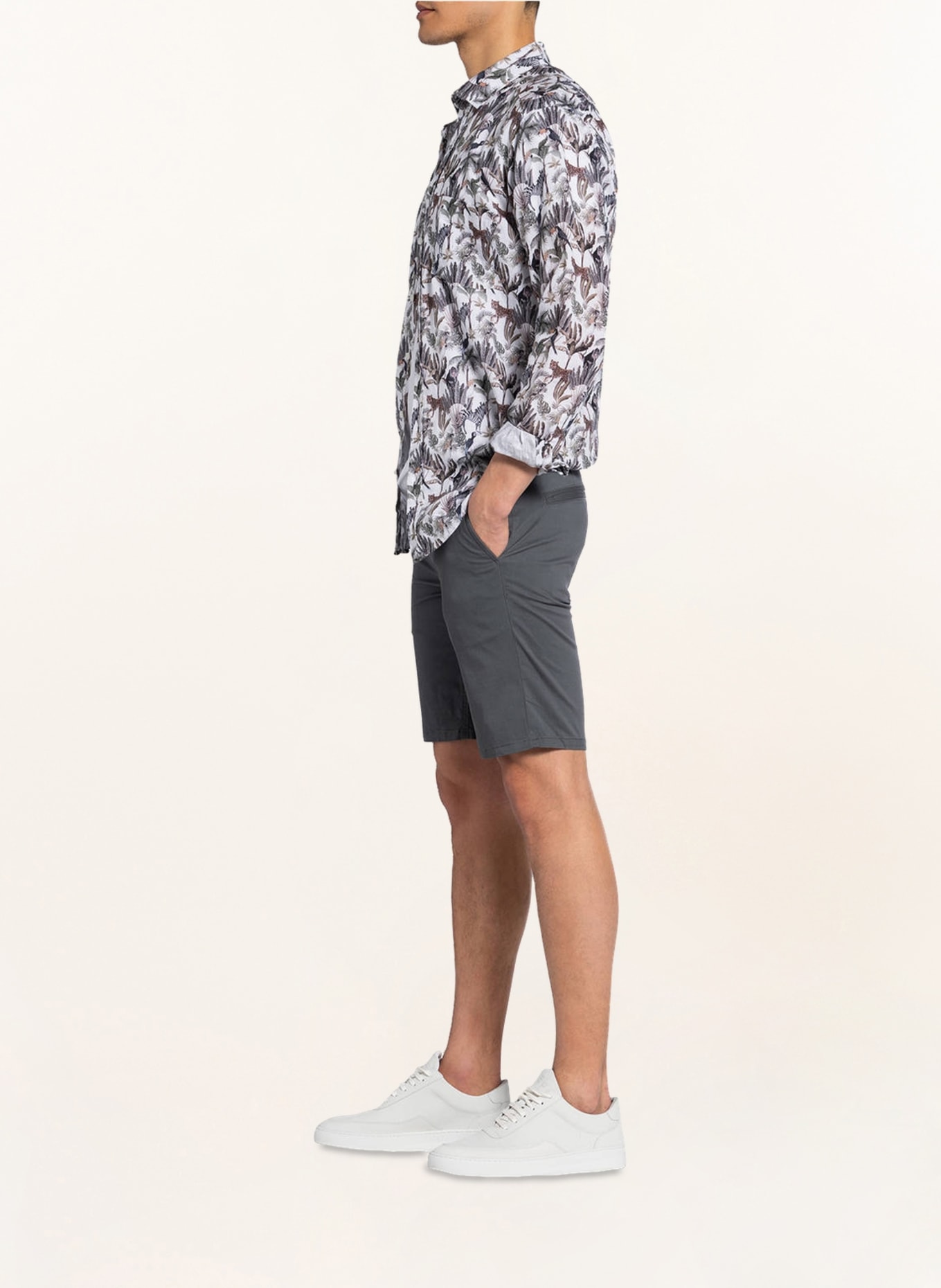 STROKESMAN'S Chino shorts , Color: GRAY (Image 4)
