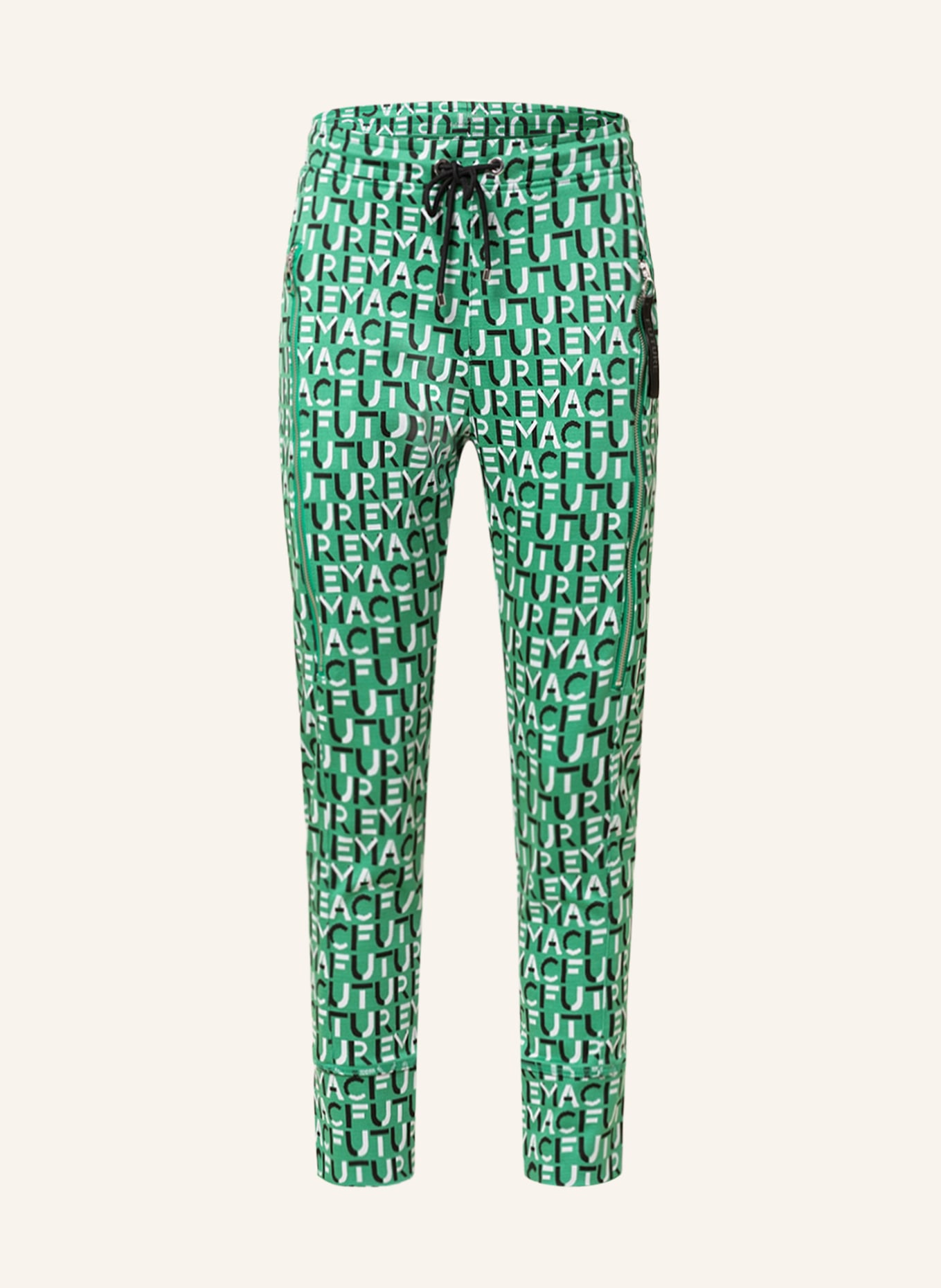 MAC Trousers FUTURE 2.0 in jogger style, Color: GREEN/ BLACK/ WHITE (Image 1)