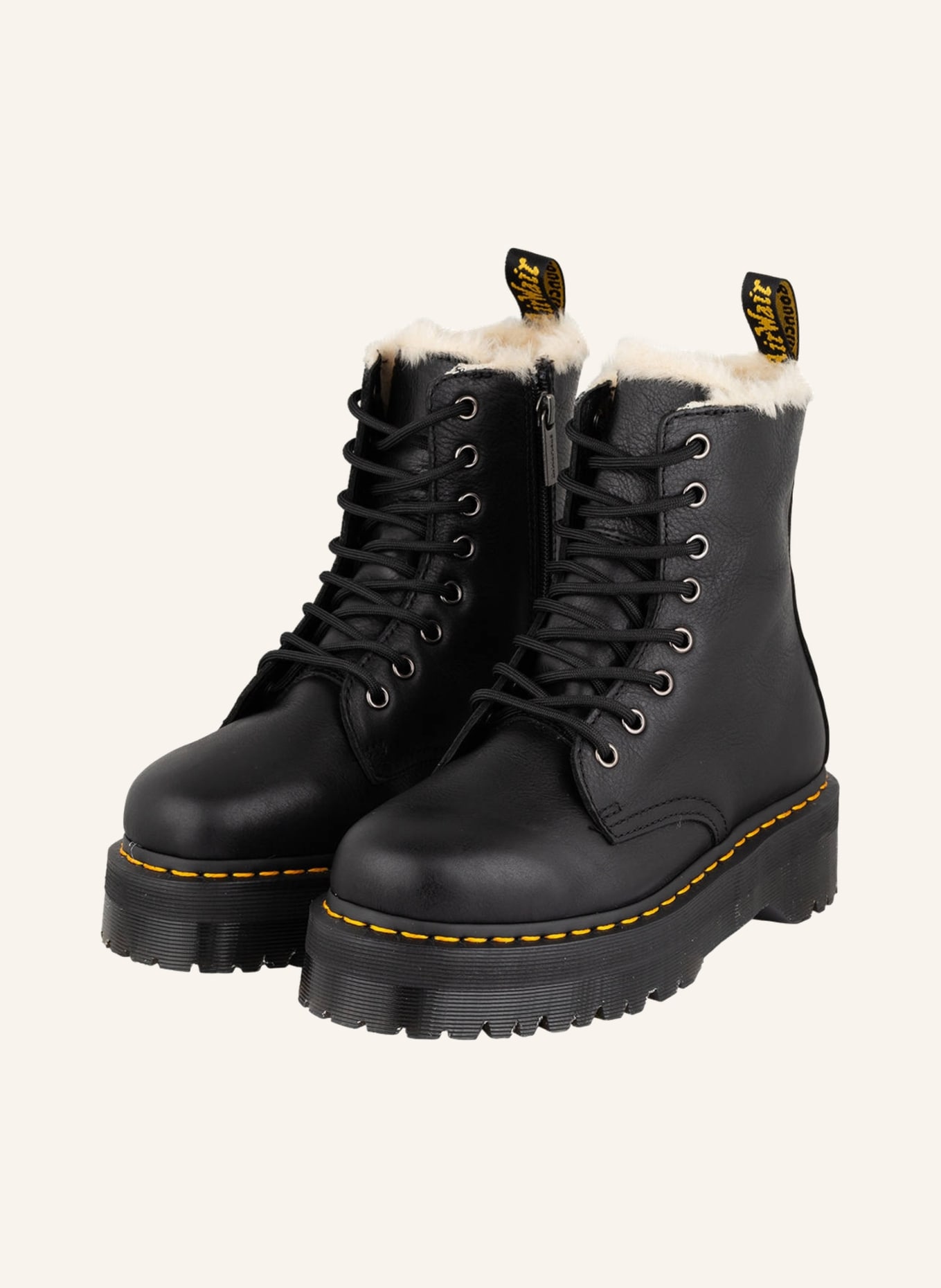 Dr. Martens Platform lace-up boots JADON, Color: BLACK (Image 1)