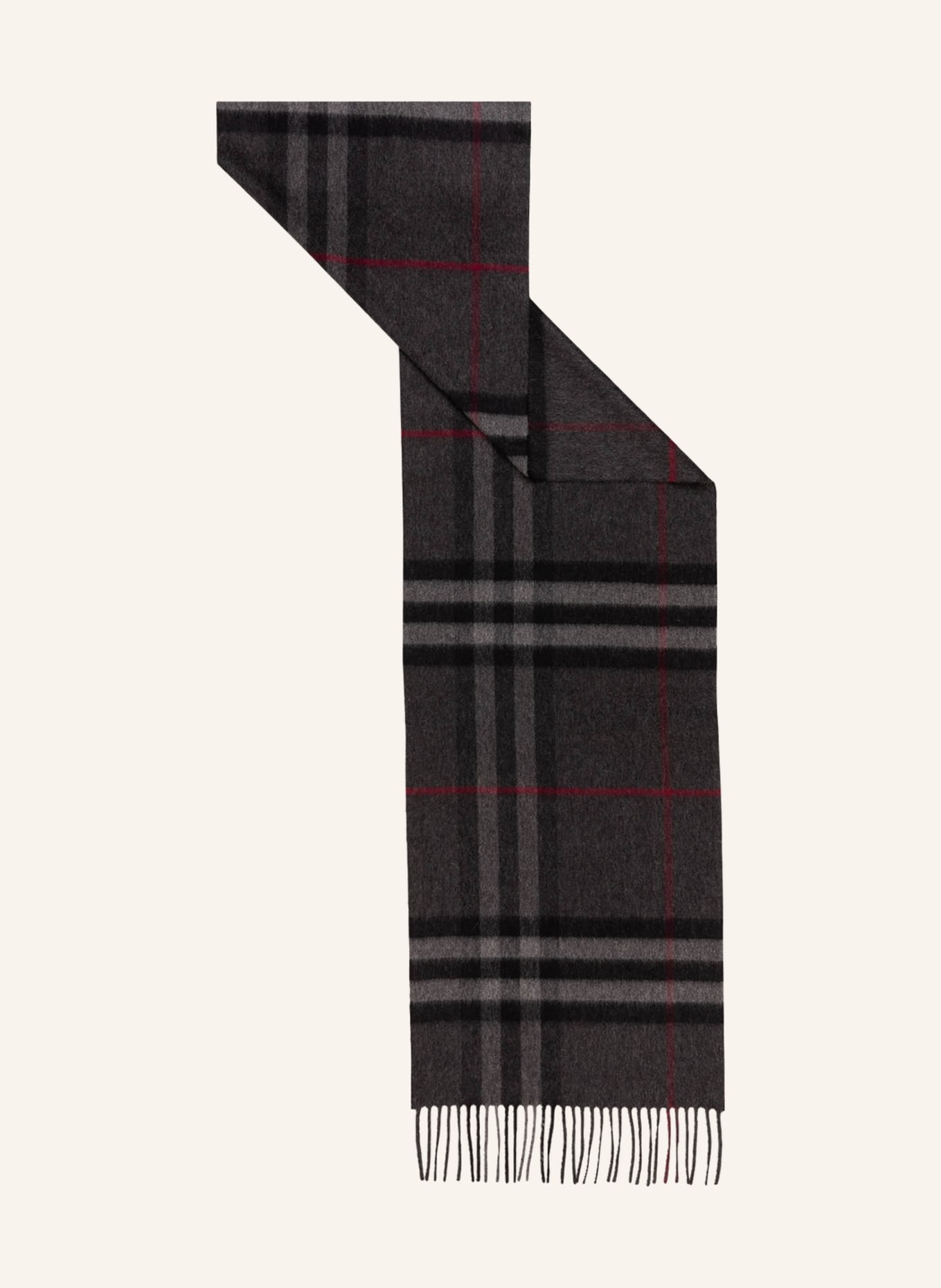BURBERRY Cashmere-Schal, Farbe: CHARCOAL (Bild 2)