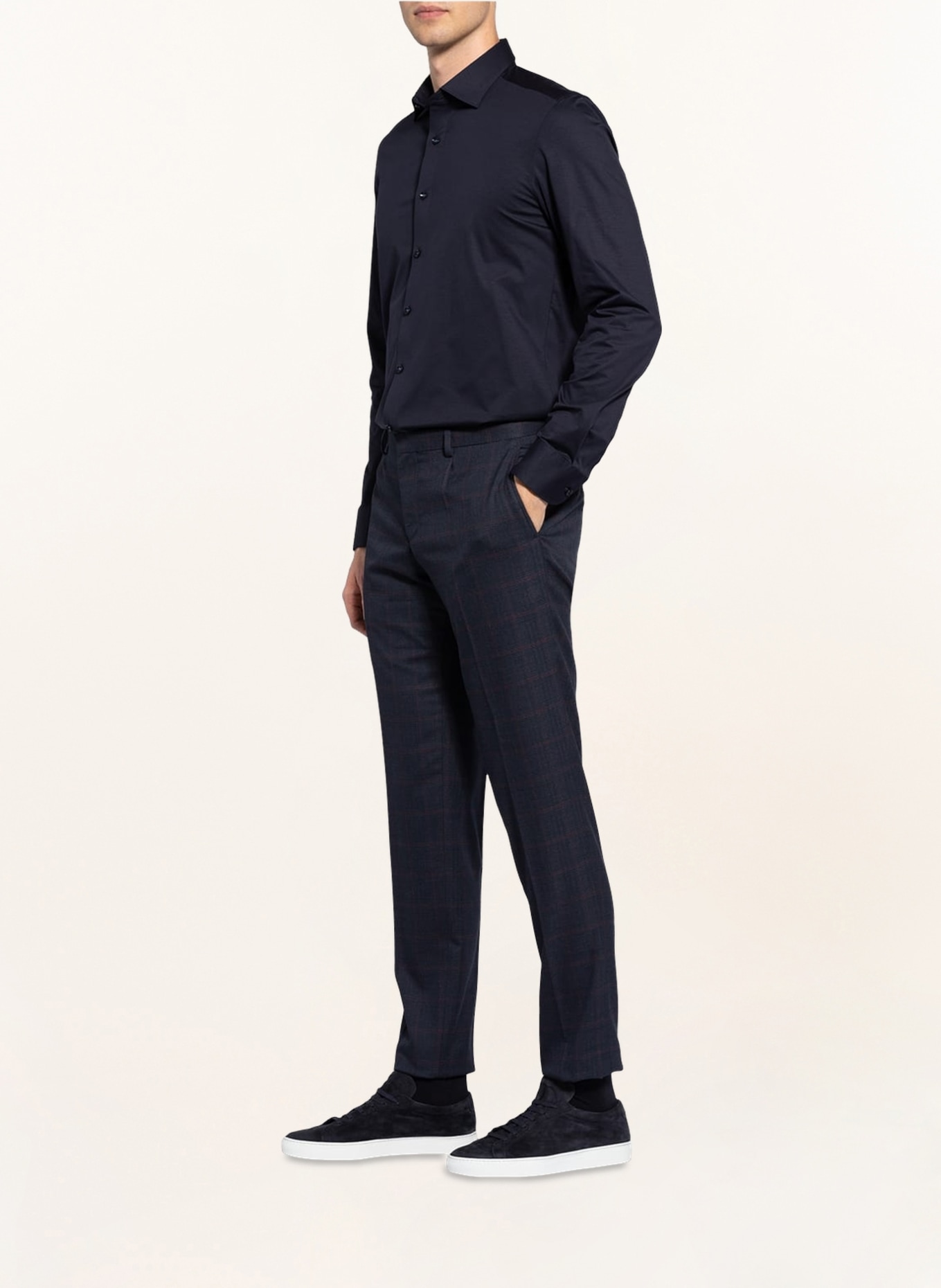 PAUL Spodnie garniturowe extra slim fit, Kolor: 690 NAVY (Obrazek 5)