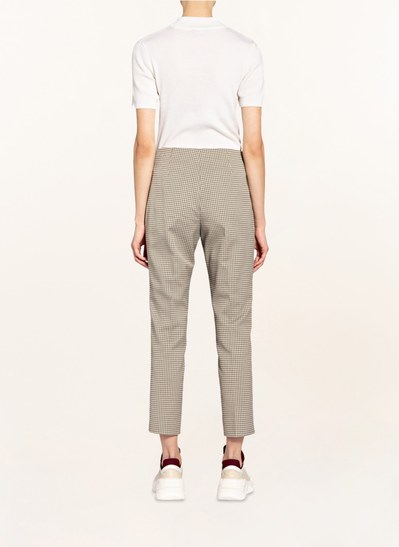 PESERICO Trousers , Color: CREAM/ OLIVE (Image 3)