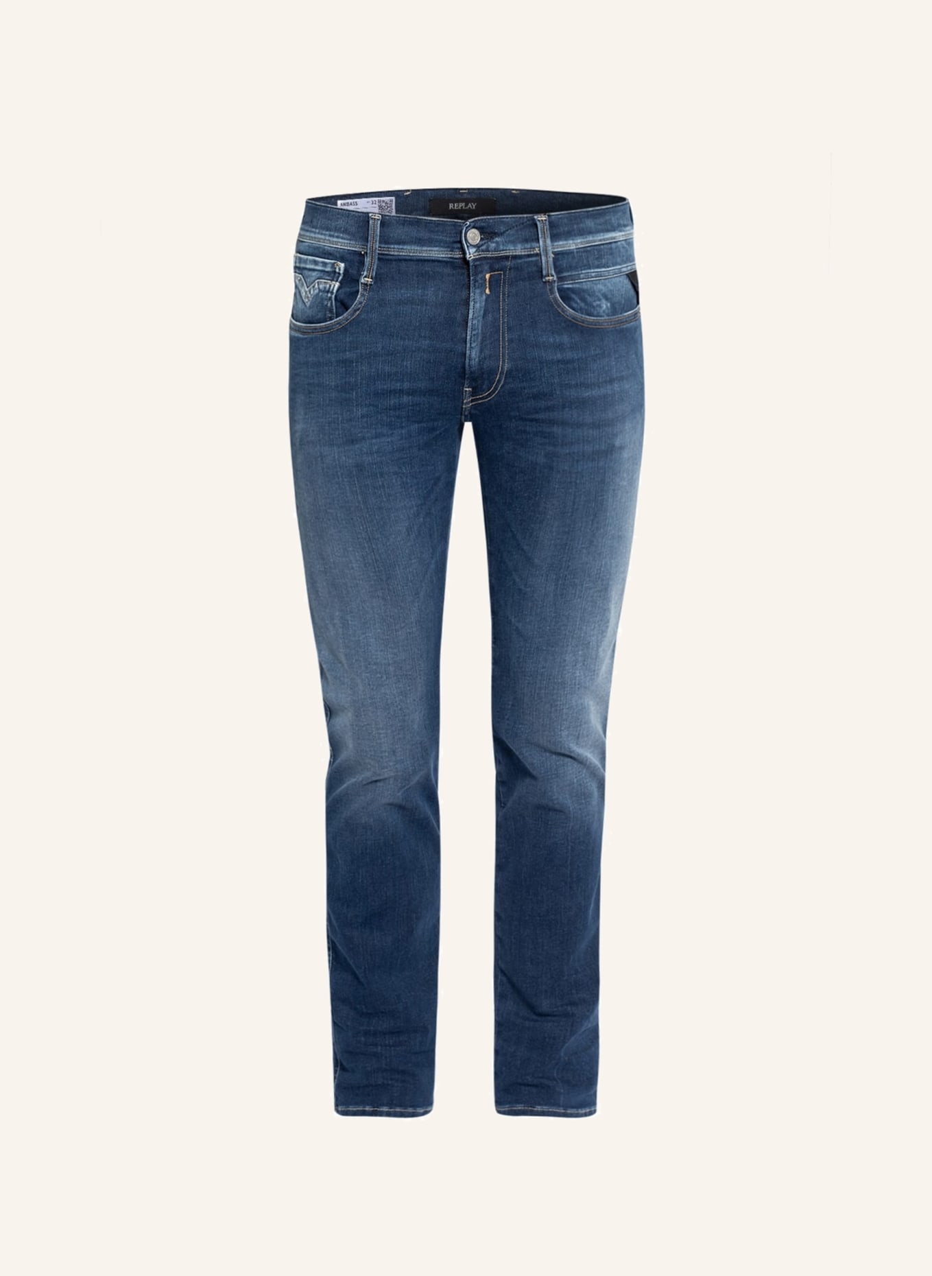 REPLAY Jeans ANBASS RE-USED Slim Fit, Farbe: 007 DARK BLUE(Bild null)