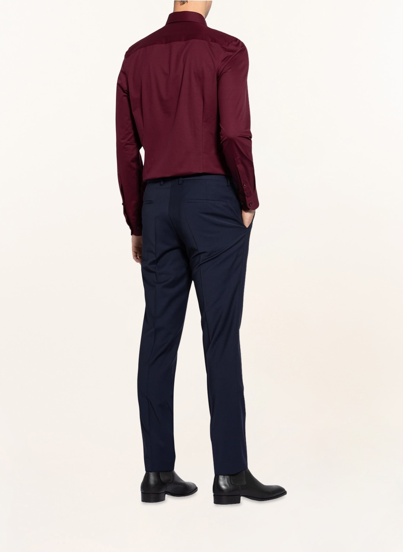 OLYMP Jerseyhemd Level Five 24/Seven body fit: DUNKELROT