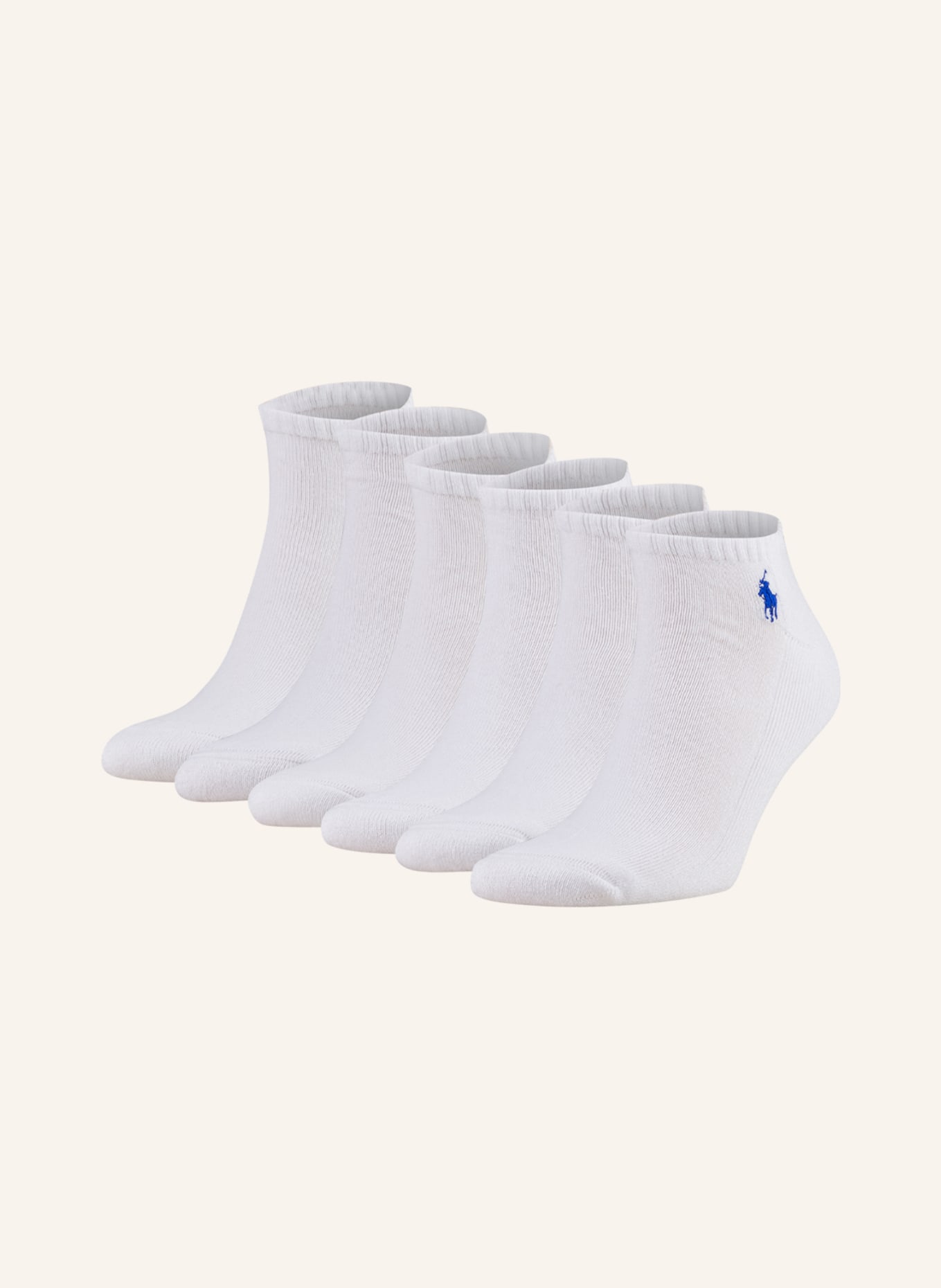POLO RALPH LAUREN 6-pack socks , Color: 002 WHITE COLORED PP (Image 1)