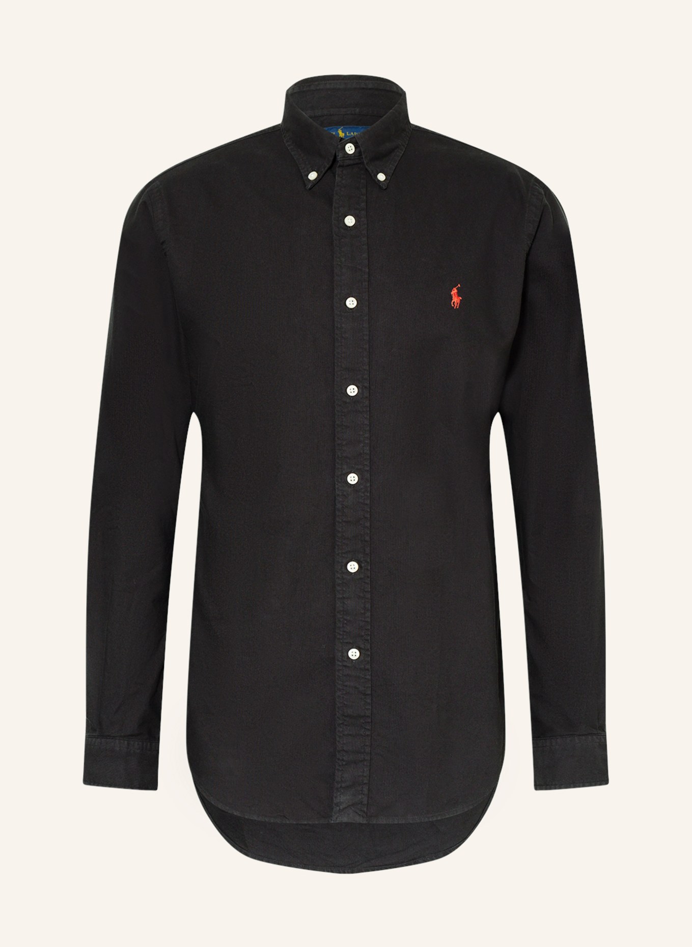 POLO RALPH LAUREN Shirt Custom Fit, Color: BLACK (Image 1)