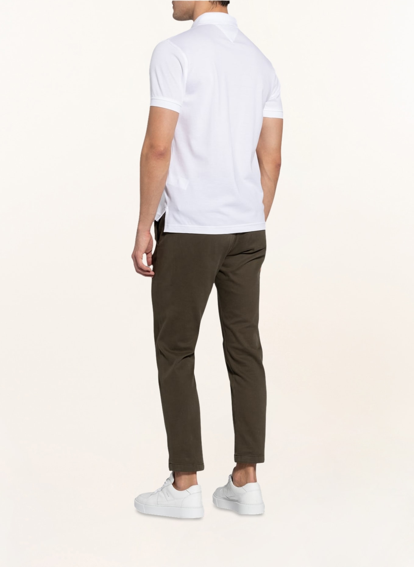 TOMMY HILFIGER Piqué polo shirt regular fit, Color: WHITE (Image 4)
