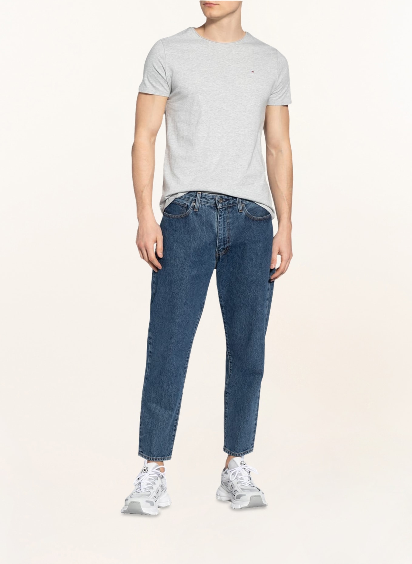 TOMMY JEANS T-shirt: GRIS CLAIR