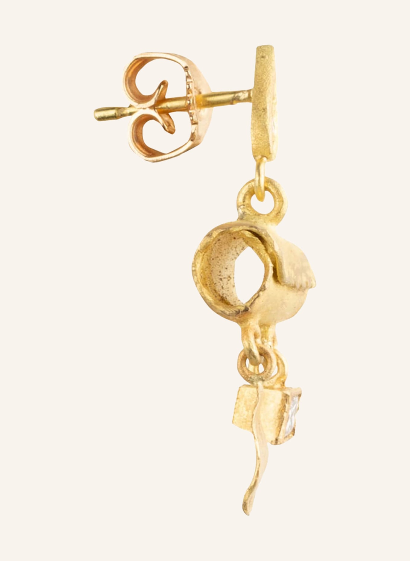 ELHANATI Ohrhänger WISDOM EYE mit Diamant, Farbe: GOLD (Bild 2)