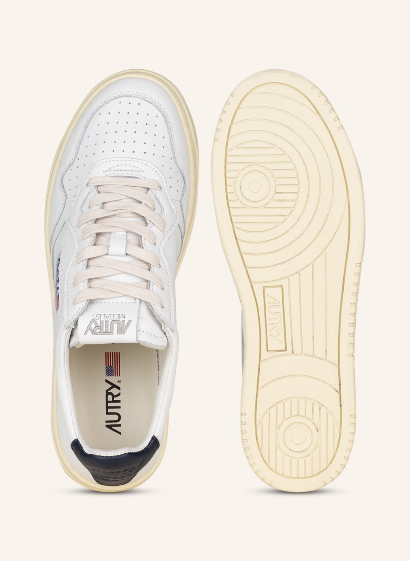 AUTRY Sneakers MEDALIST LOW, Color: WHITE/ DARK BLUE (Image 5)