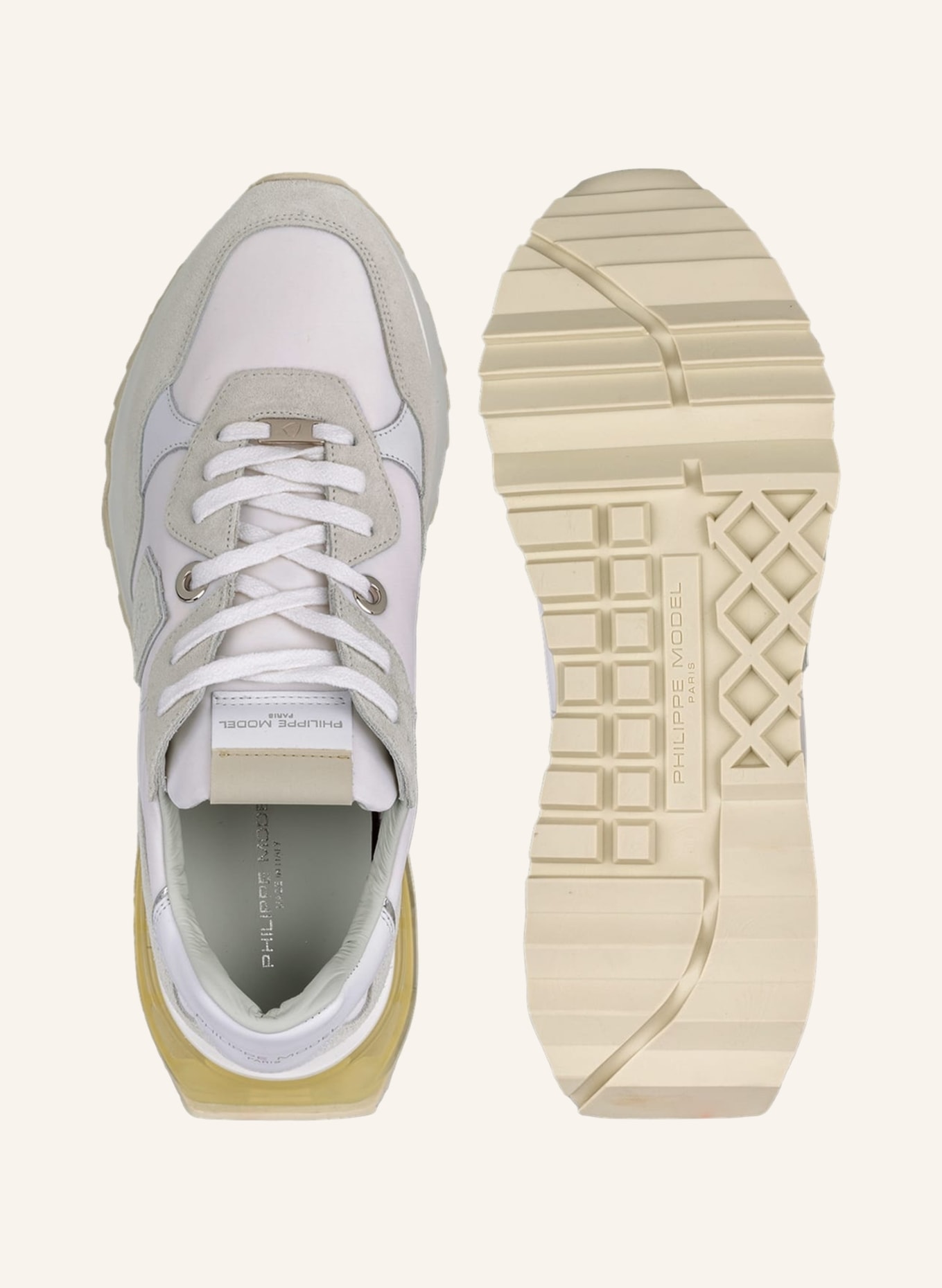 PHILIPPE MODEL Sneaker LA RUE, Farbe: WEISS/ HELLGRAU (Bild 5)