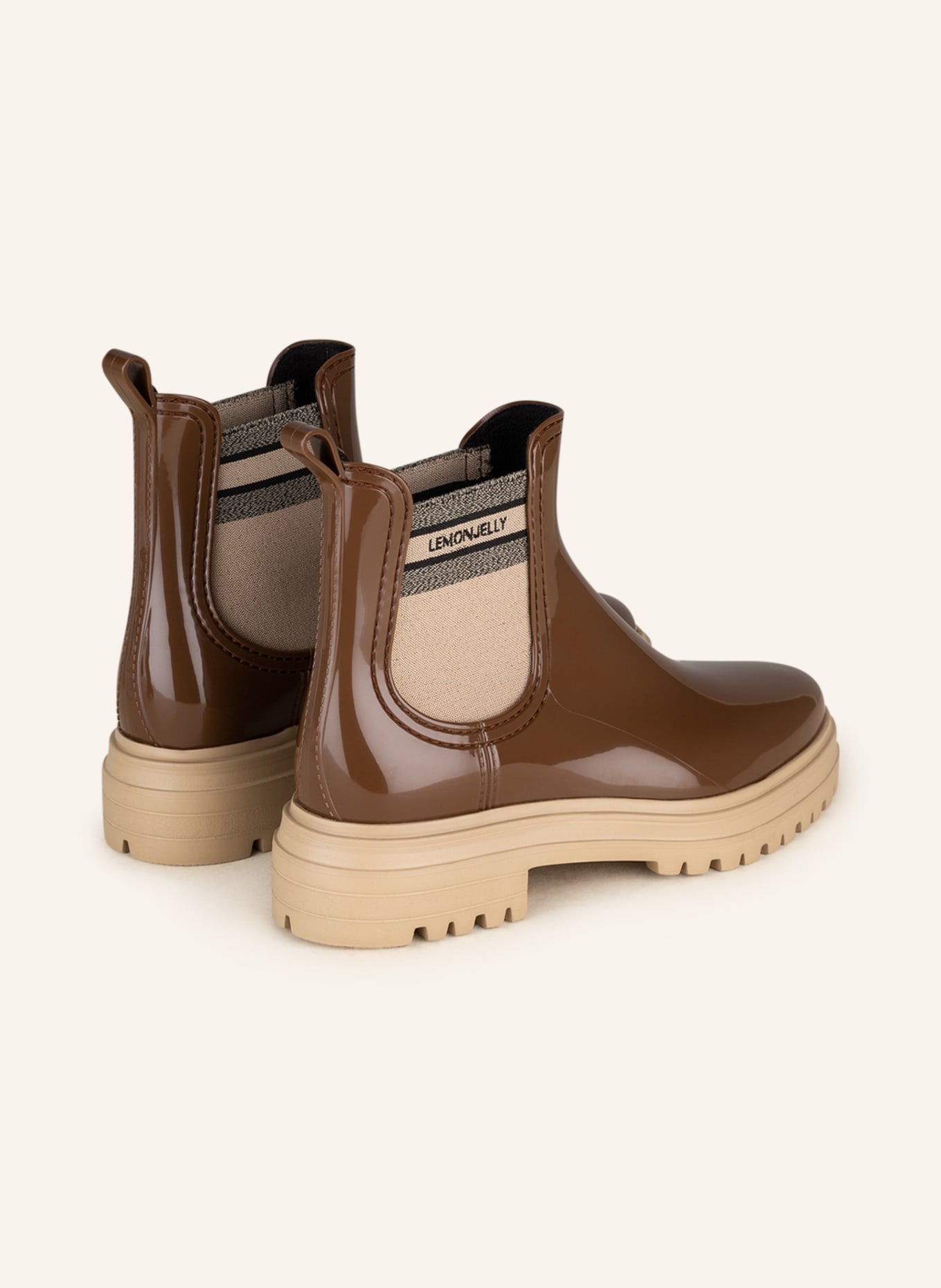 LEMON JELLY Chelsea-Boots FLOW mit Zitronenduft: BRAUN / HELLBRAUN
