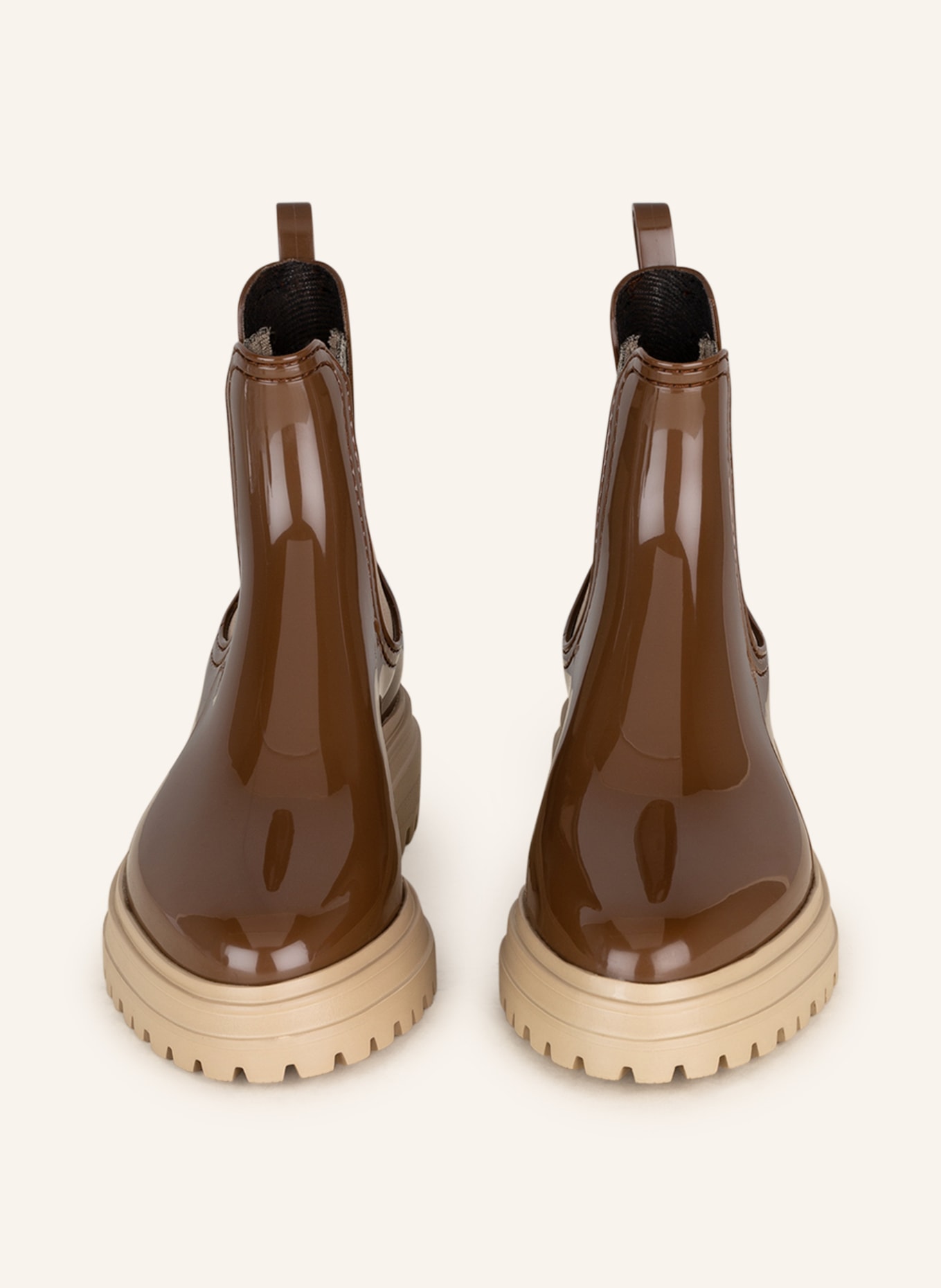 LEMON JELLY Chelsea-Boots FLOW mit Zitronenduft: BRAUN / HELLBRAUN