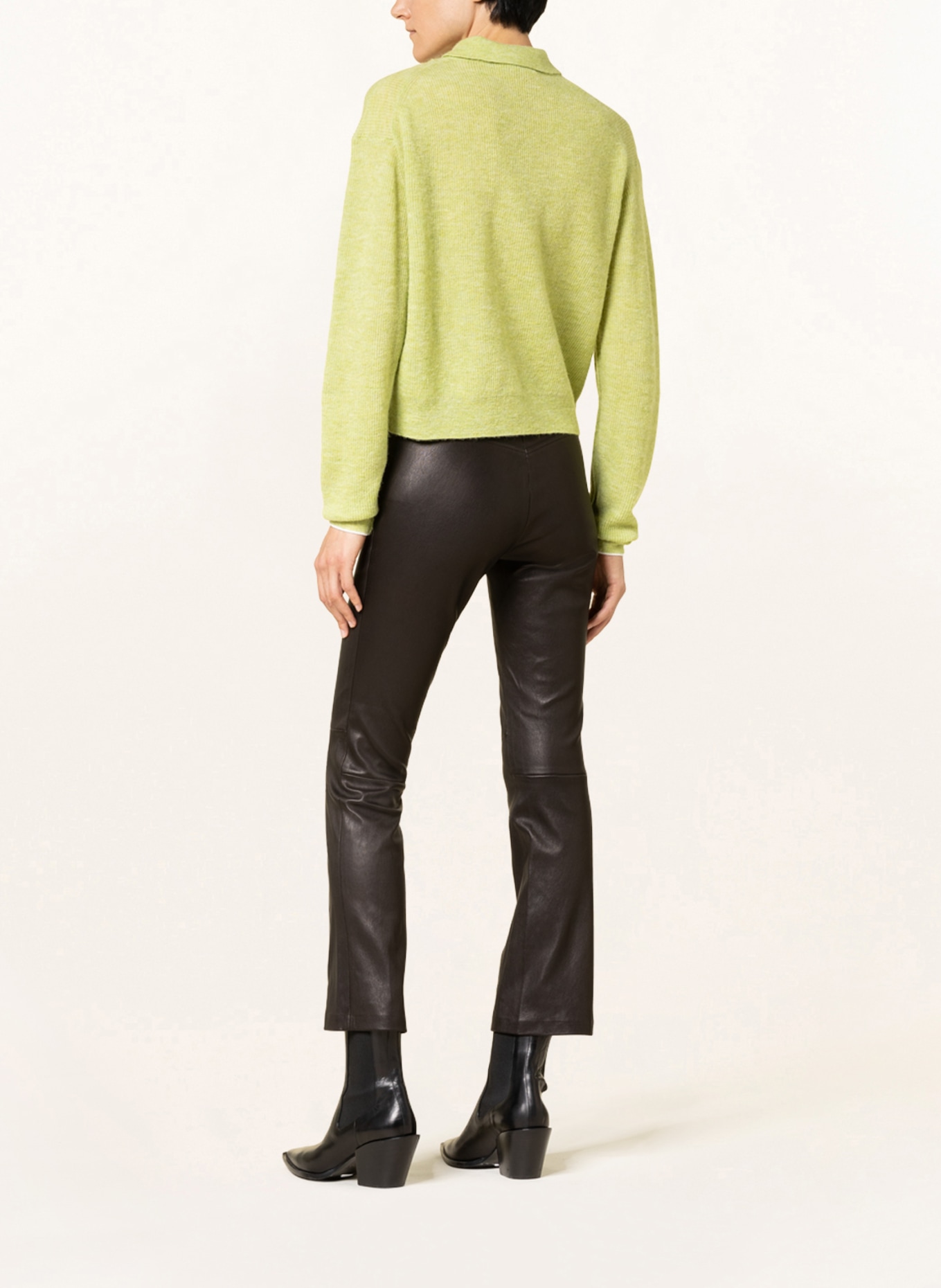 STOULS Leather pants JP TWENTY , Color: BLACK (Image 3)