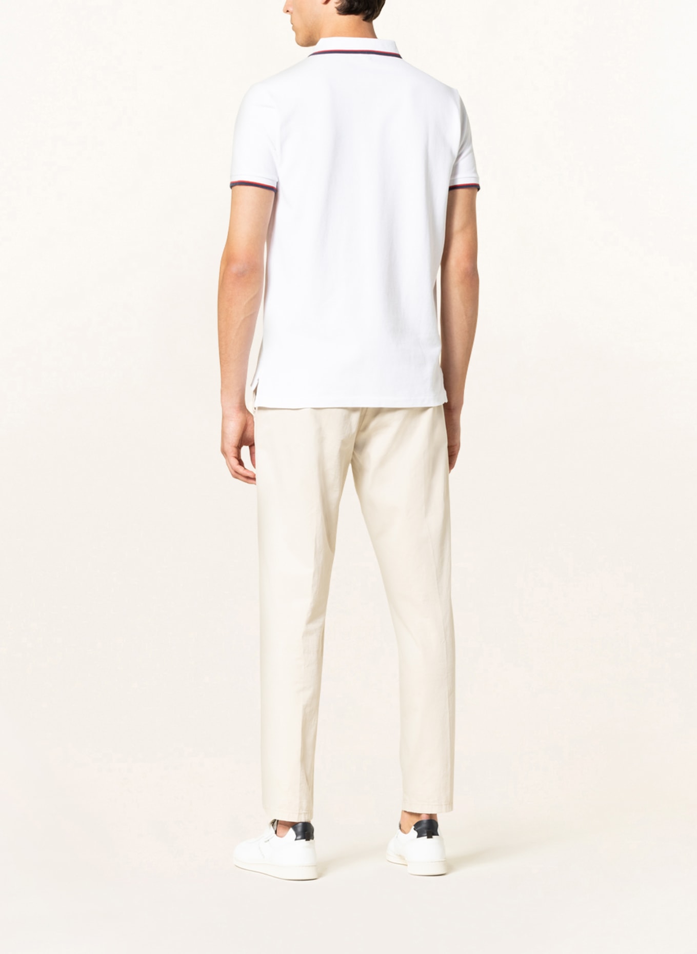POLO RALPH LAUREN Piqué polo shirt Custom slim fit, Color: WHITE (Image 3)