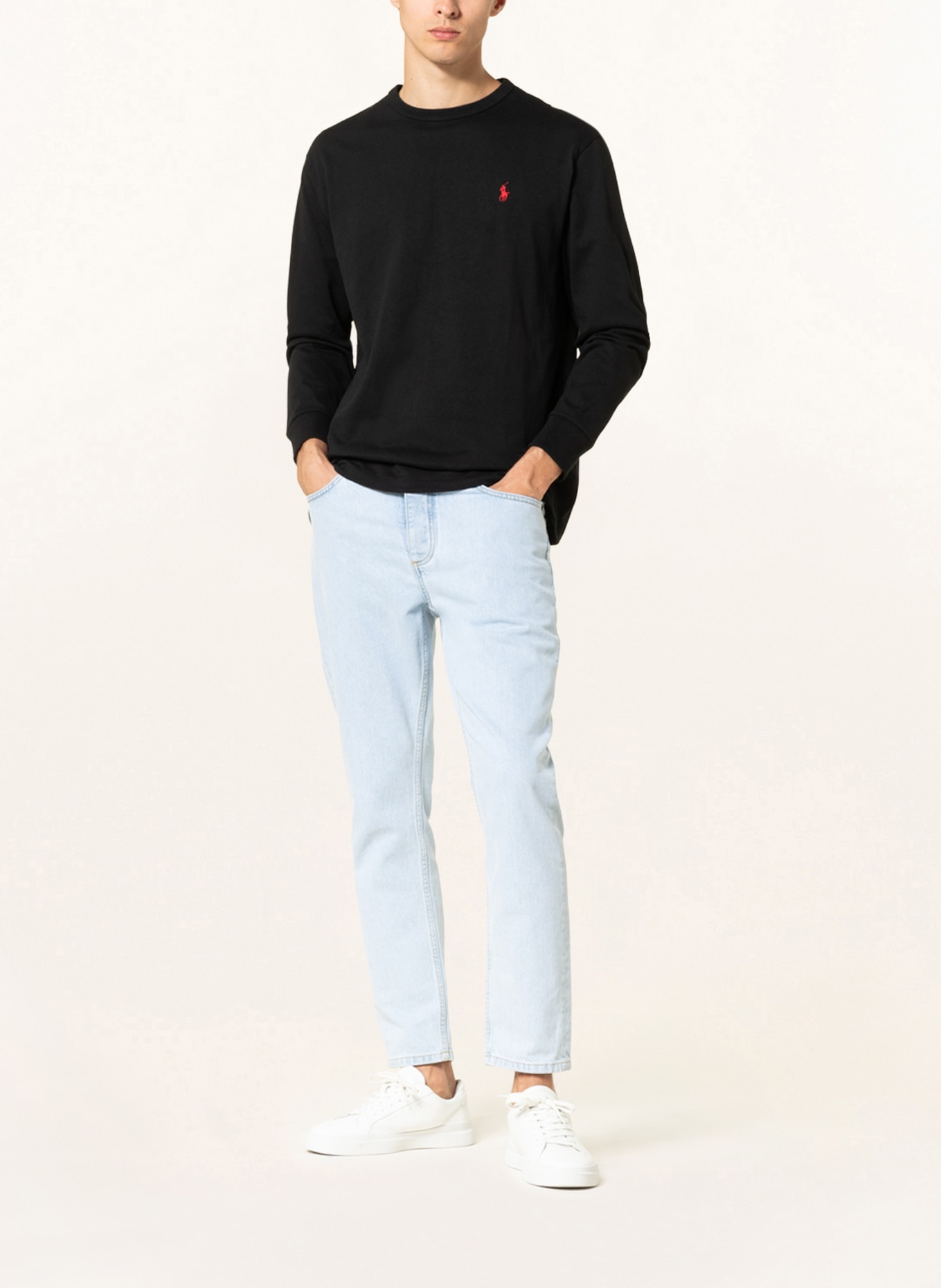 POLO RALPH LAUREN Longsleeve: SCHWARZ