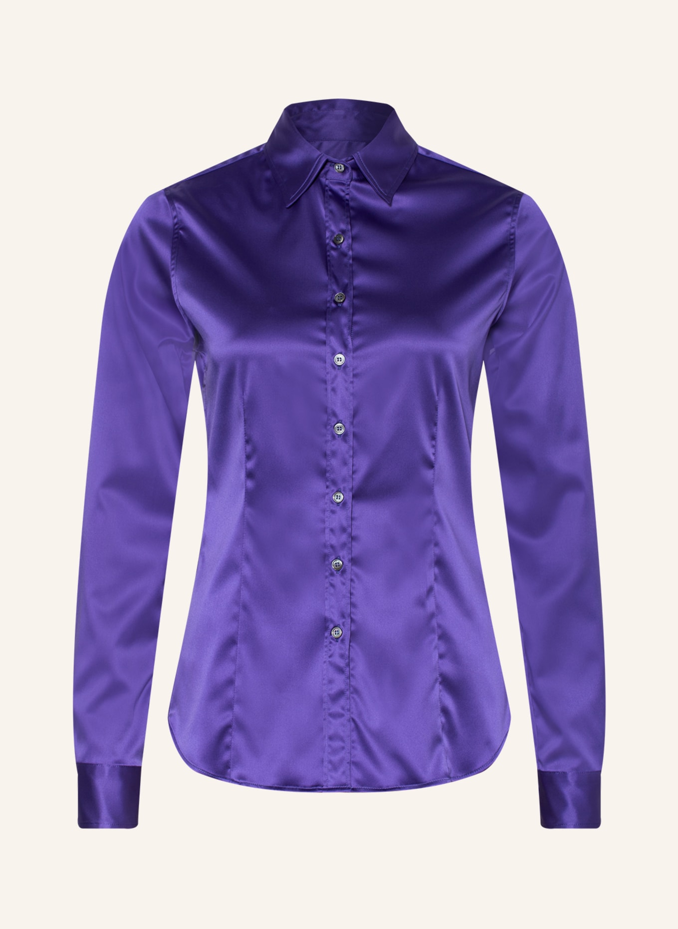ROBERT FRIEDMAN Shirt blouse AGATA made of satin, Color: PURPLE (Image 1)