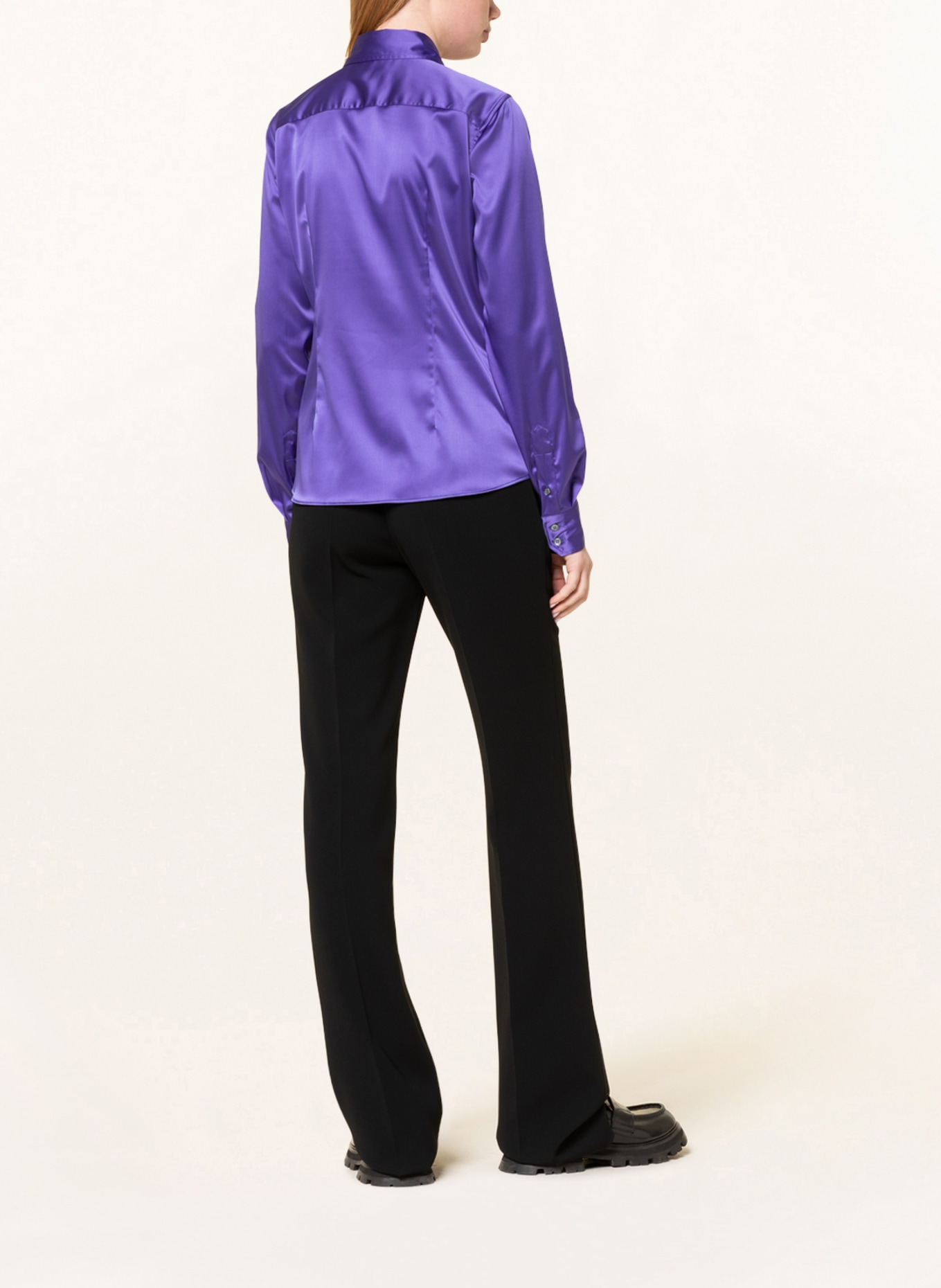 ROBERT FRIEDMAN Shirt blouse AGATA made of satin, Color: PURPLE (Image 3)