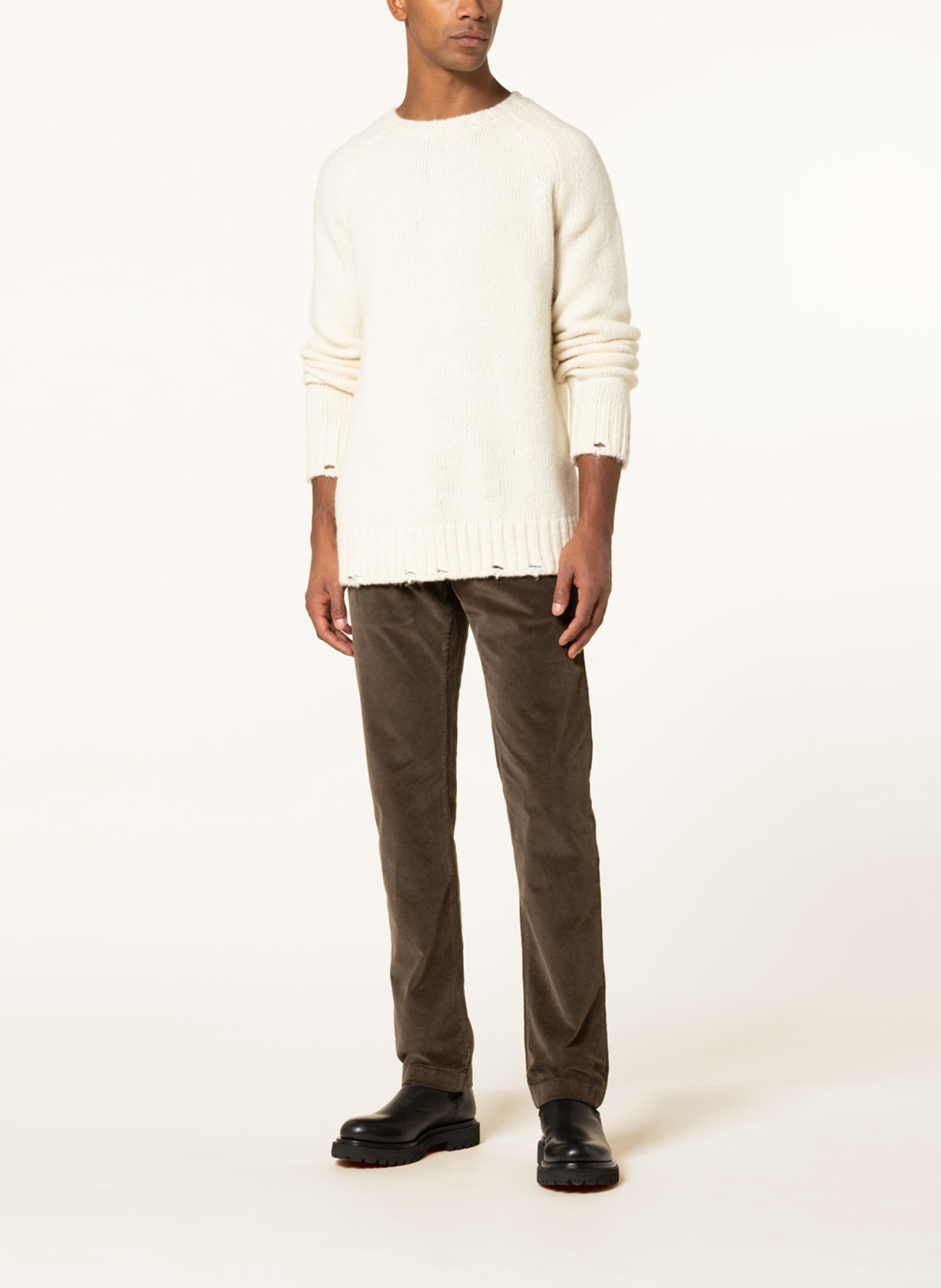 JACOB COHEN Cord chinos BOBBY slim fit, Color: OLIVE (Image 2)