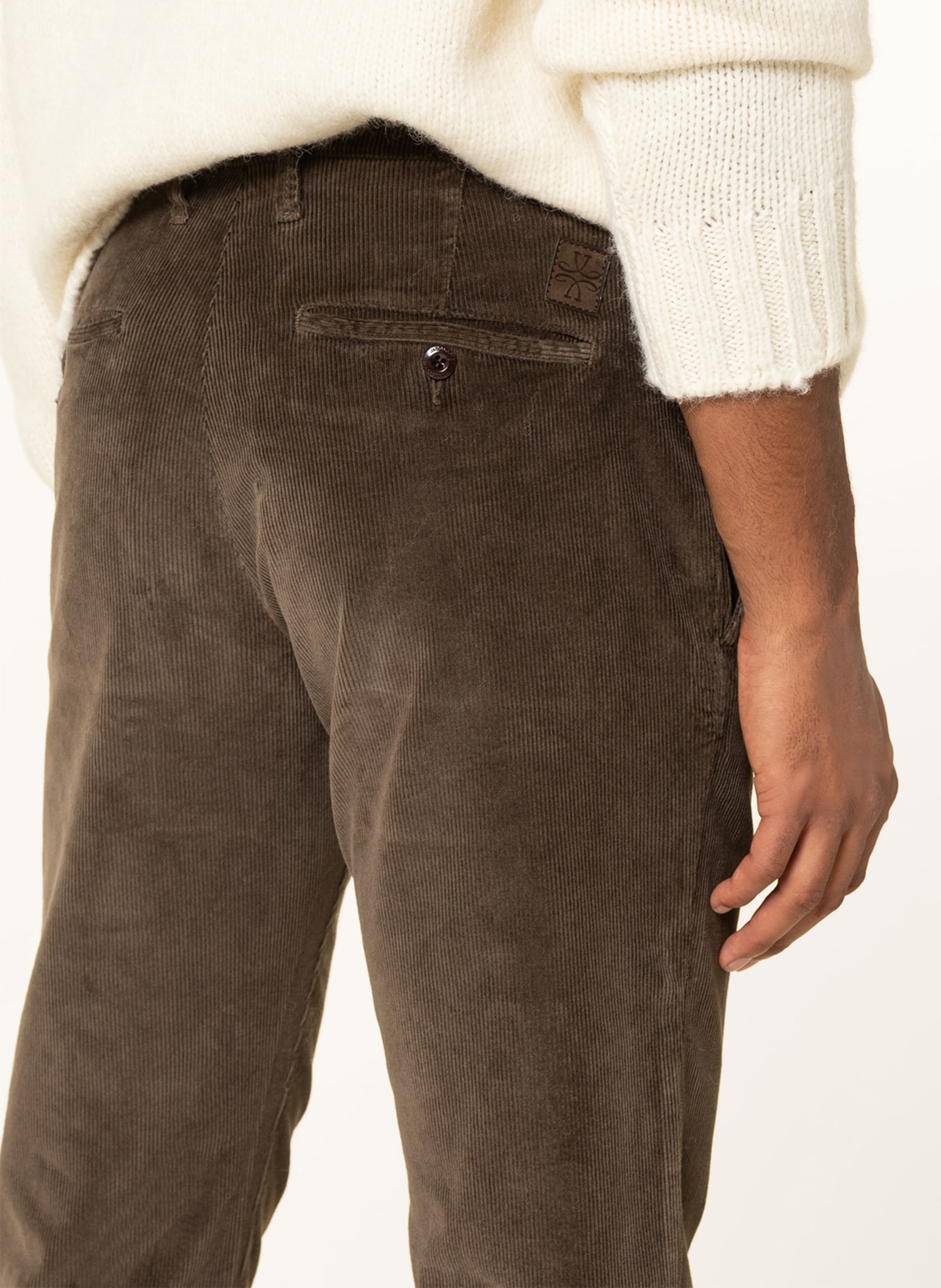 JACOB COHEN Cord chinos BOBBY slim fit, Color: OLIVE (Image 5)