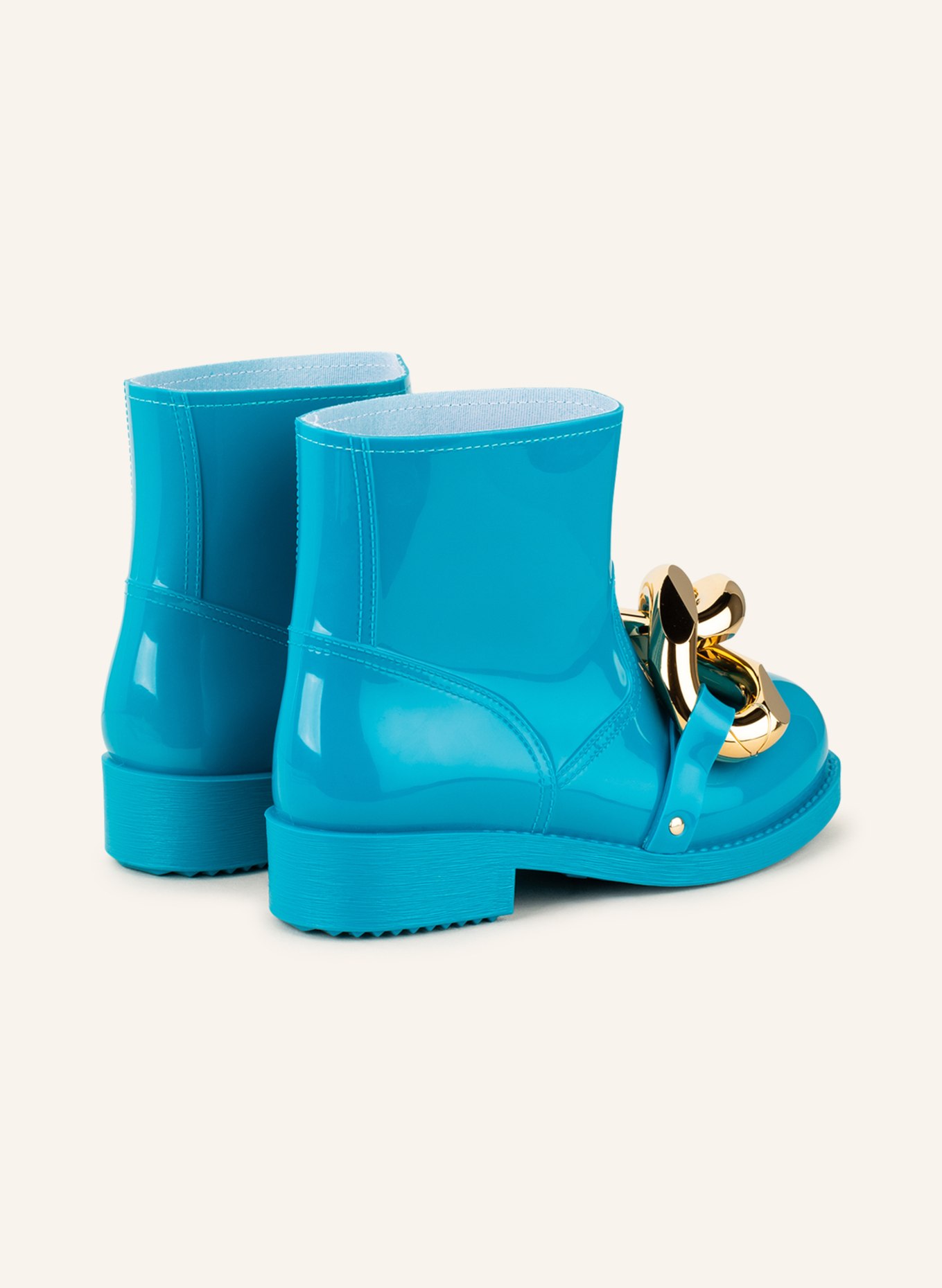 JW ANDERSON Rubber boots CHAIN, Color: NEON BLUE (Image 2)