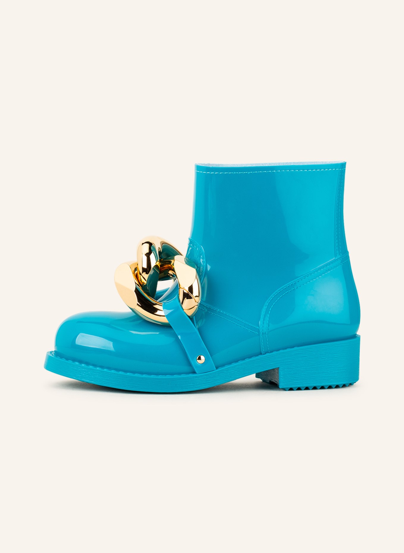 JW ANDERSON Rubber boots CHAIN, Color: NEON BLUE (Image 4)