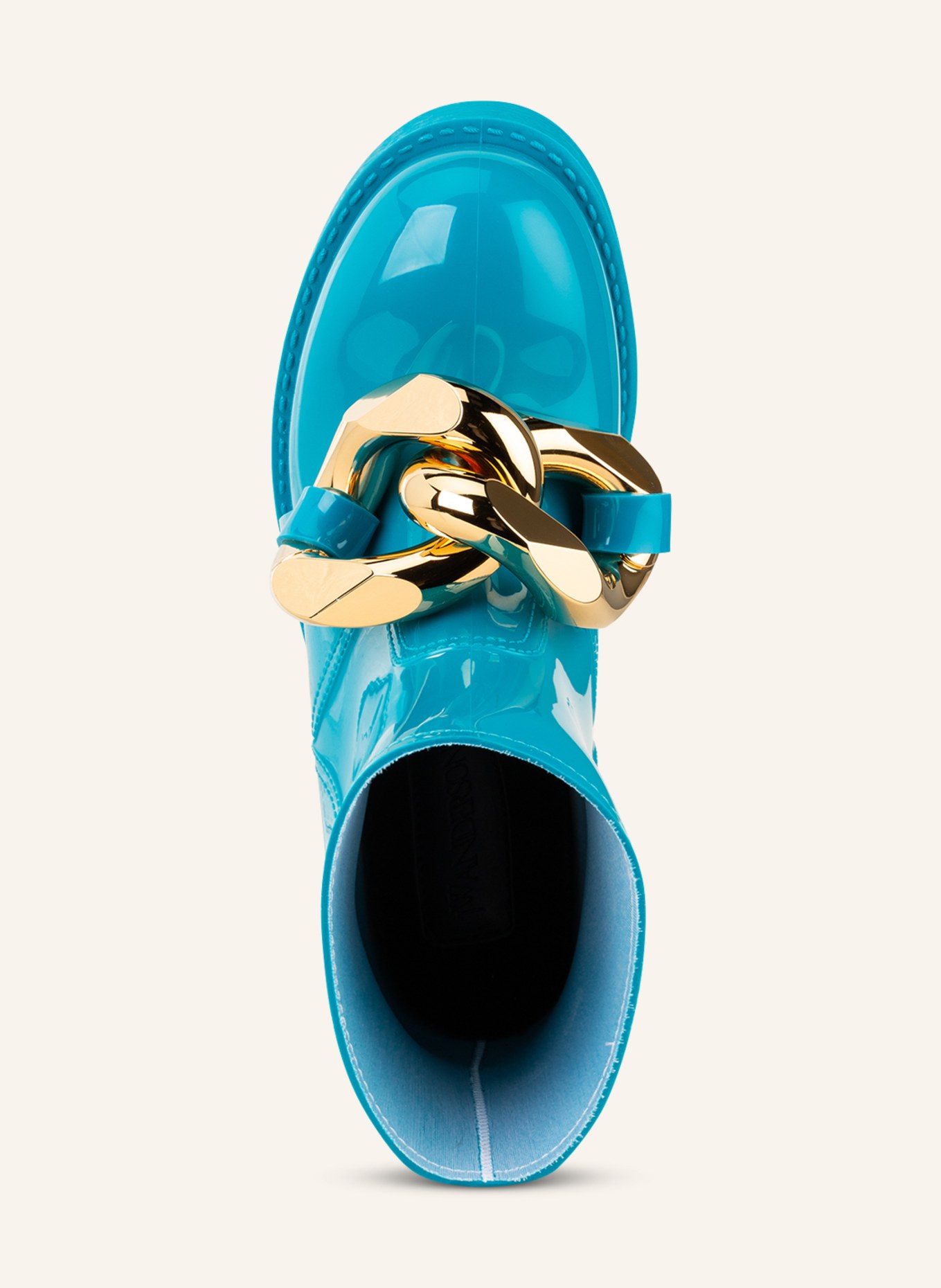 JW ANDERSON Rubber boots CHAIN, Color: NEON BLUE (Image 5)