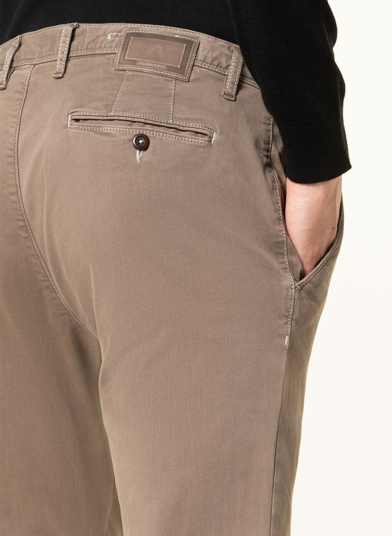 ALBERTO Chino ROB slim fit, Color: DARK BROWN (Image 5)