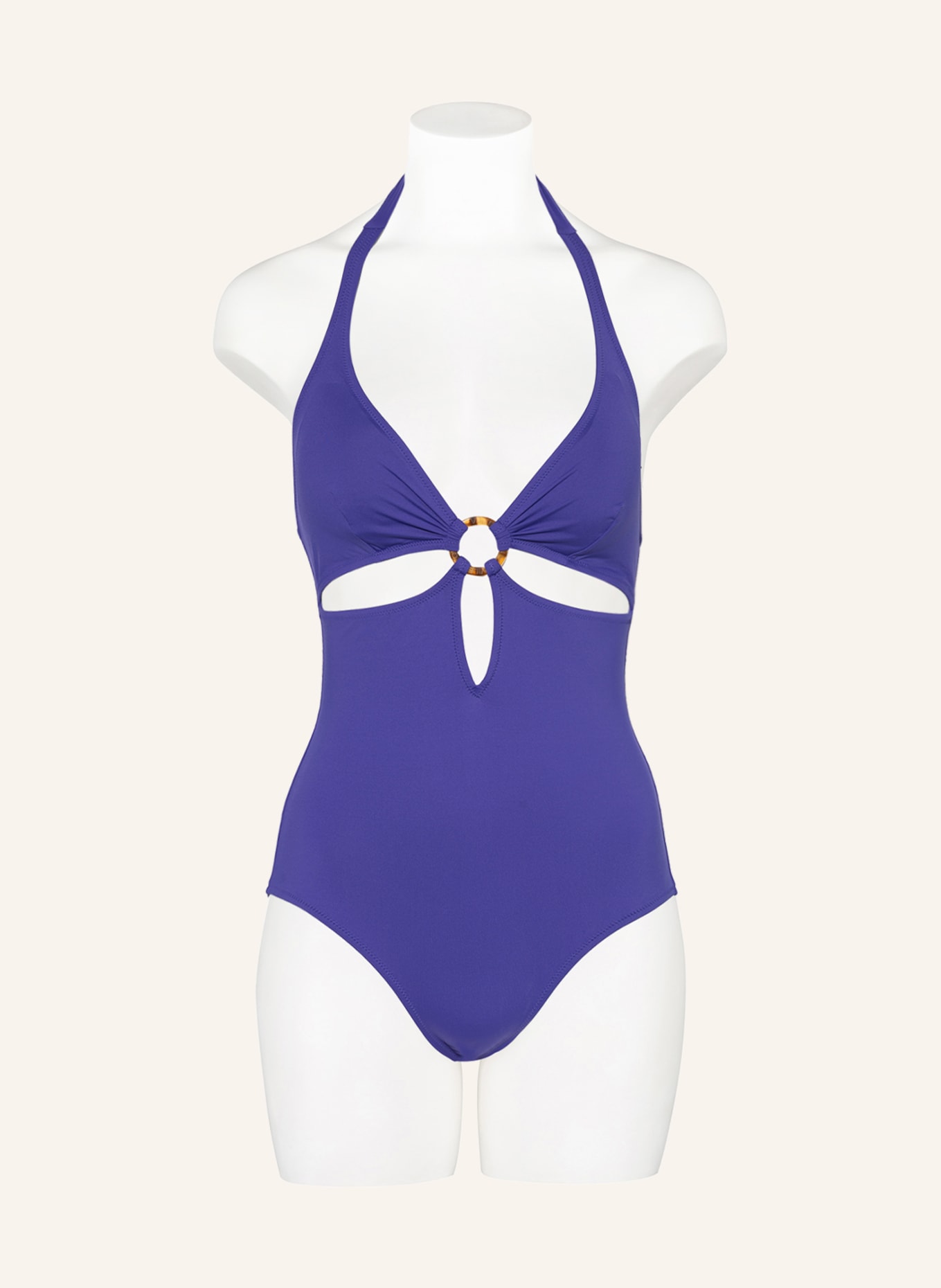 VILEBREQUIN Halter neck swimsuit FLOWER, Color: BLUE (Image 2)