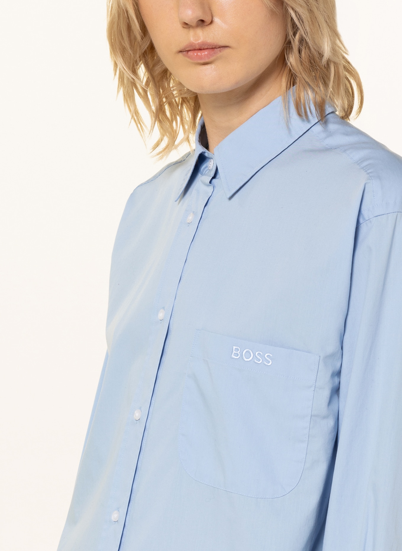 BOSS Shirt blouse BOSTUCCI, Color: LIGHT BLUE (Image 4)
