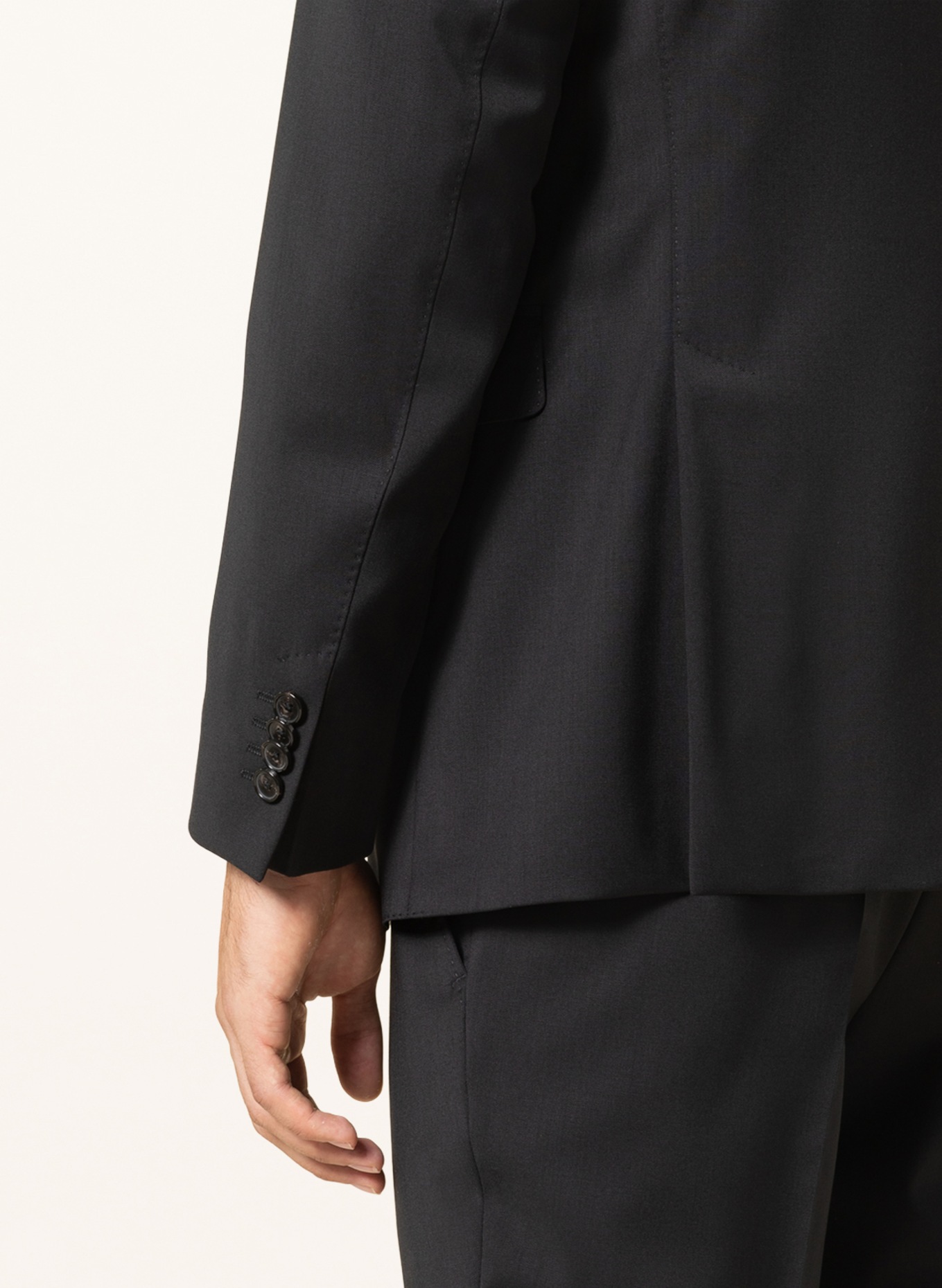 EDUARD DRESSLER Suit jacket shaped fit , Color: 001 SCHWARZ (Image 6)