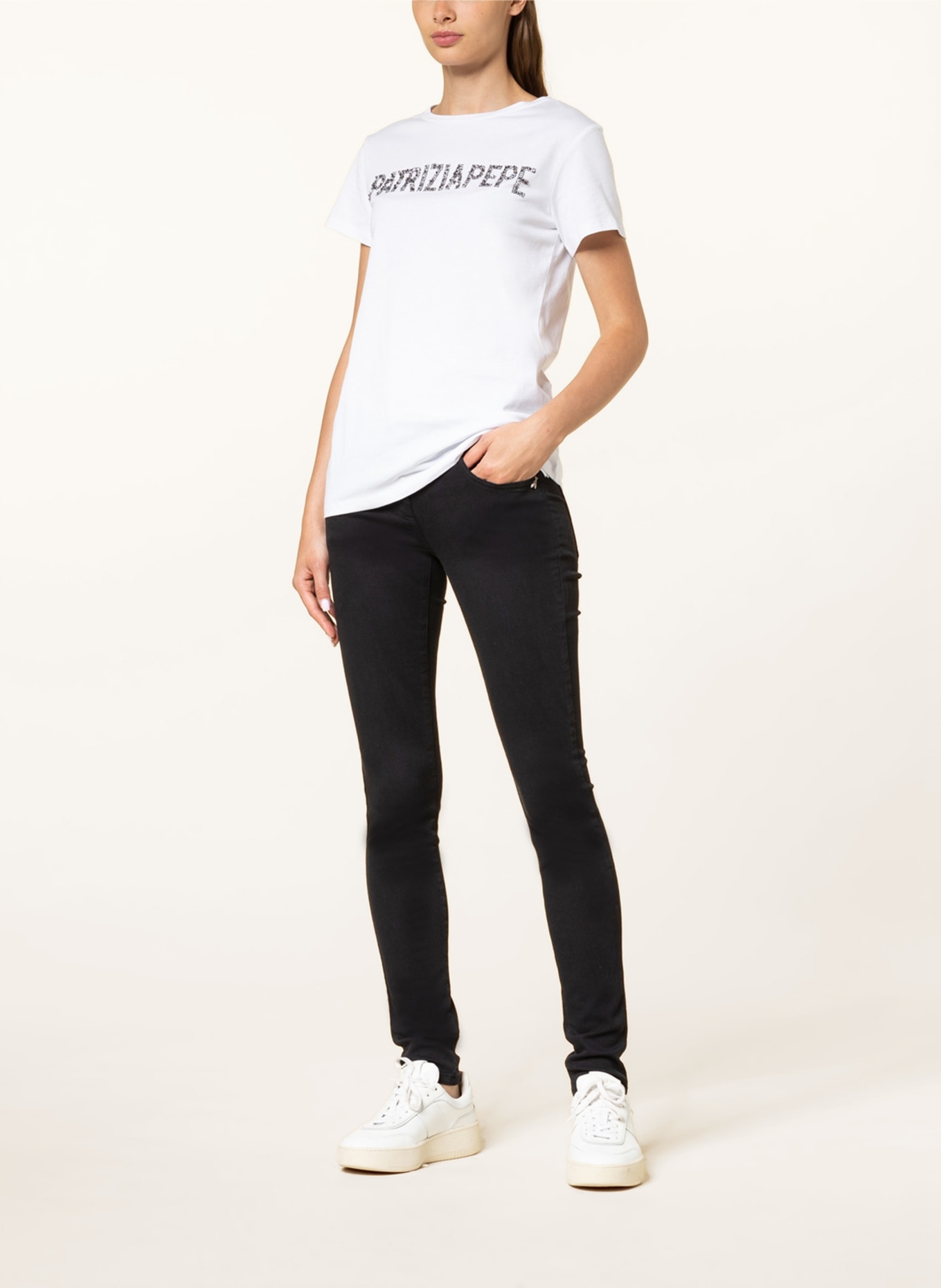 PATRIZIA PEPE Skinny jeans , Color: BLACK (Image 2)