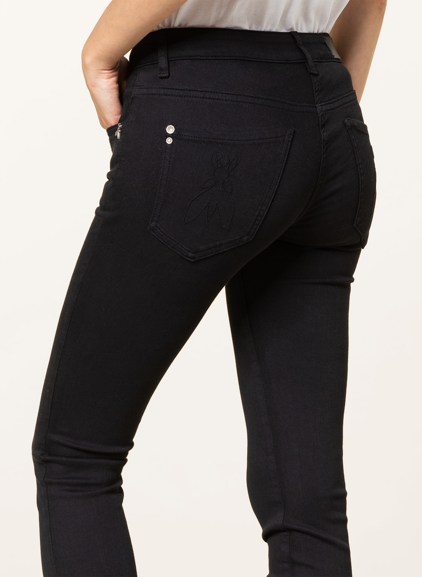 PATRIZIA PEPE Skinny jeans , Color: BLACK (Image 5)