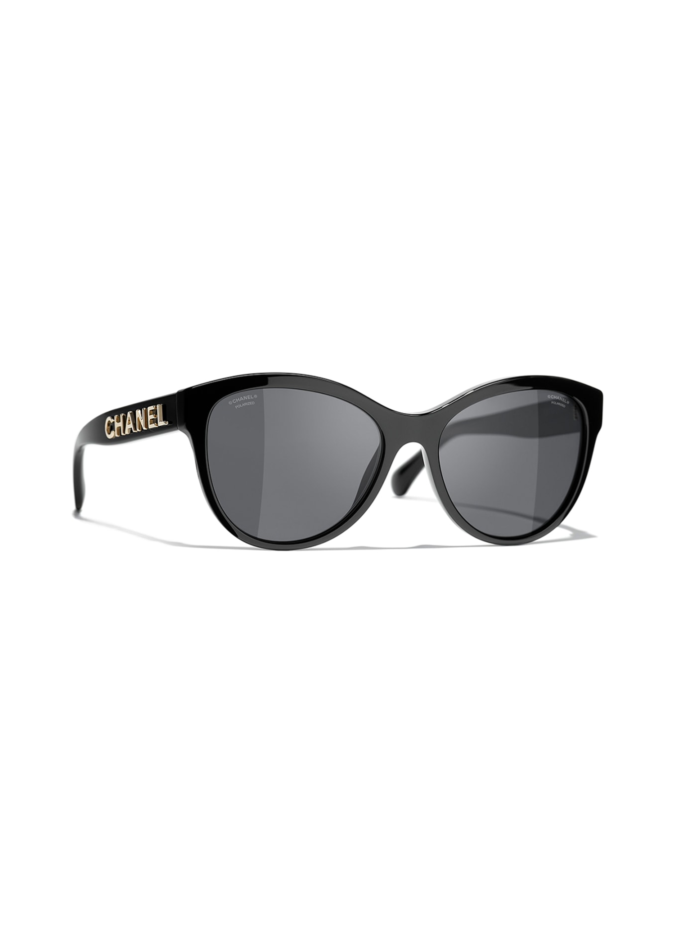 CHANEL Butterfly sunglasses, Color: C622T8 - BLACK/GRAY POLARIZED (Image 1)