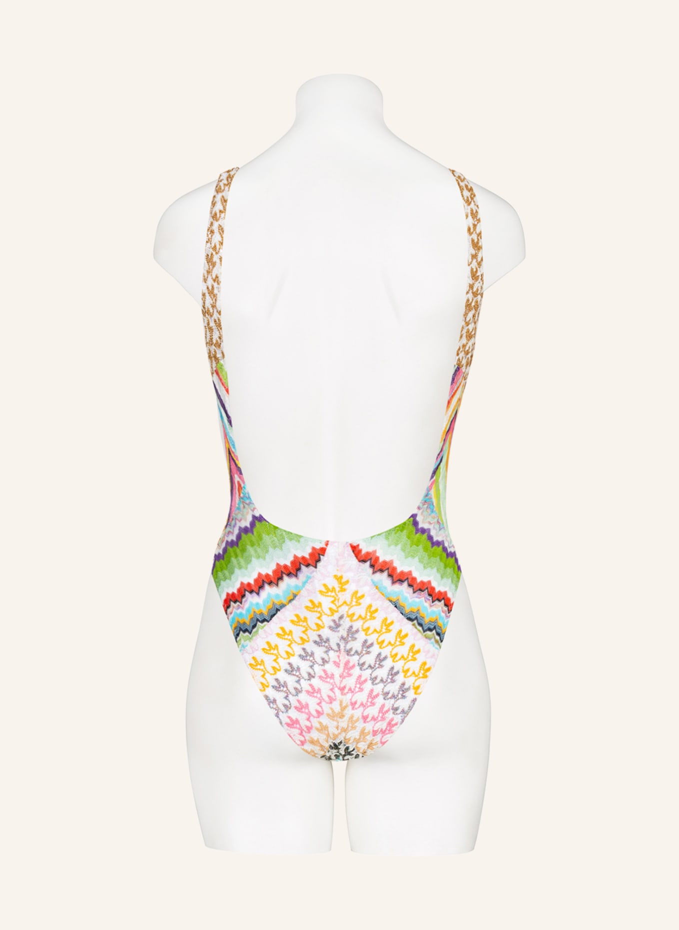 MISSONI Swimsuit, Color: WHITE/ LIGHT GREEN/ RED (Image 3)