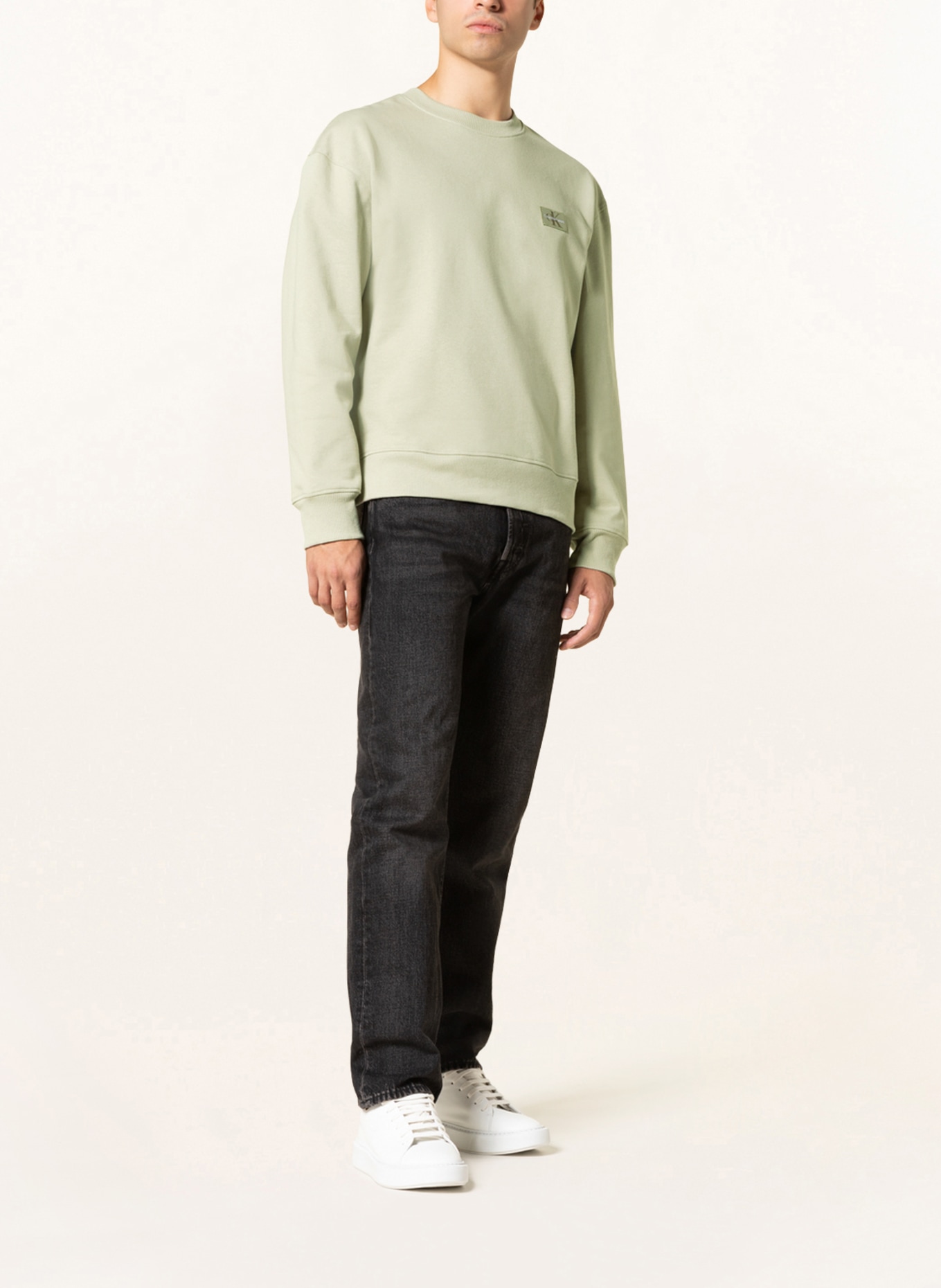 Calvin Klein Jeans Sweatshirt, Farbe: HELLGRÜN (Bild 2)